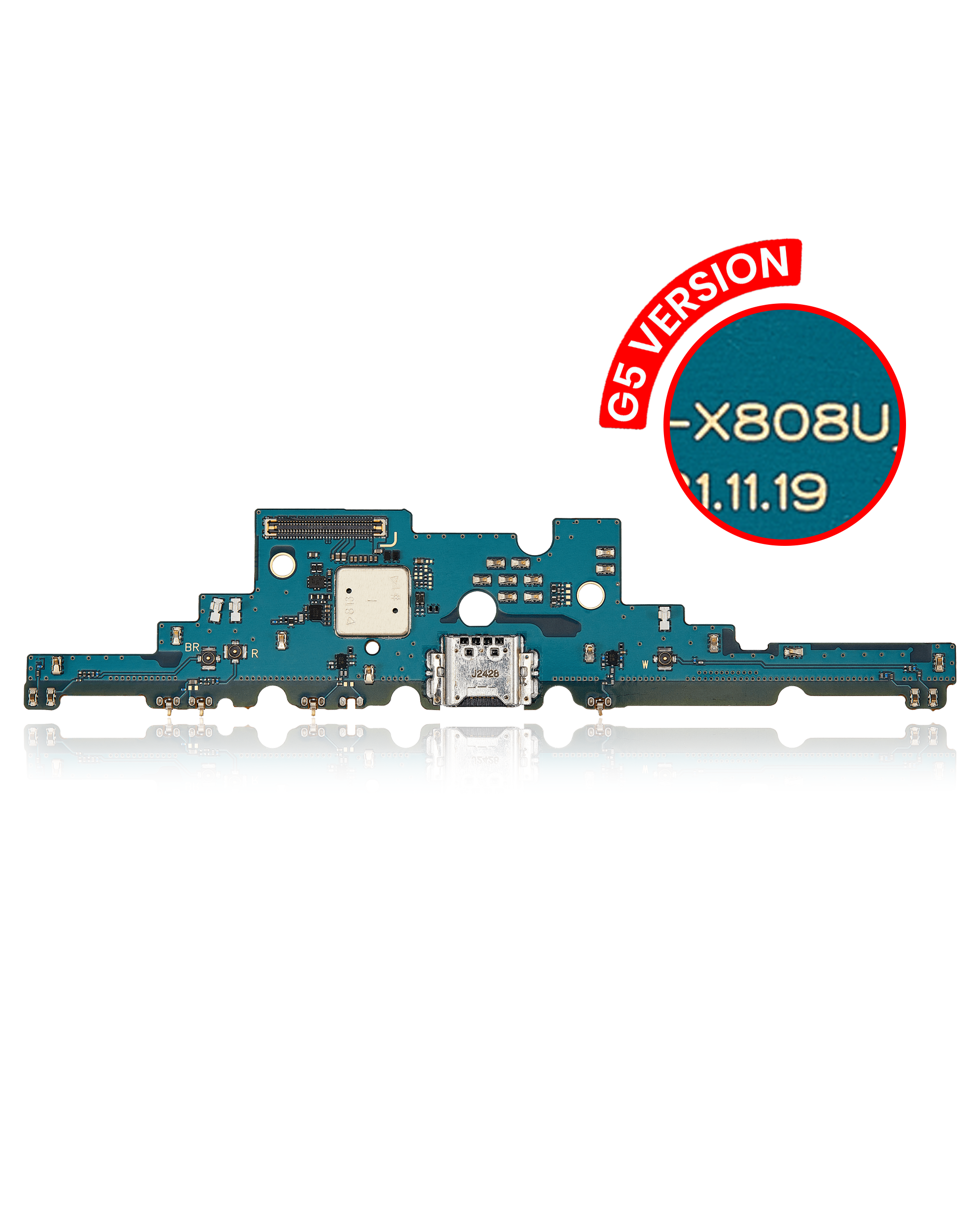 Charging Port With Board Compatible For Samsung Galaxy Tab S8 Plus (X806 / 2022) (5G Version) (Premium)