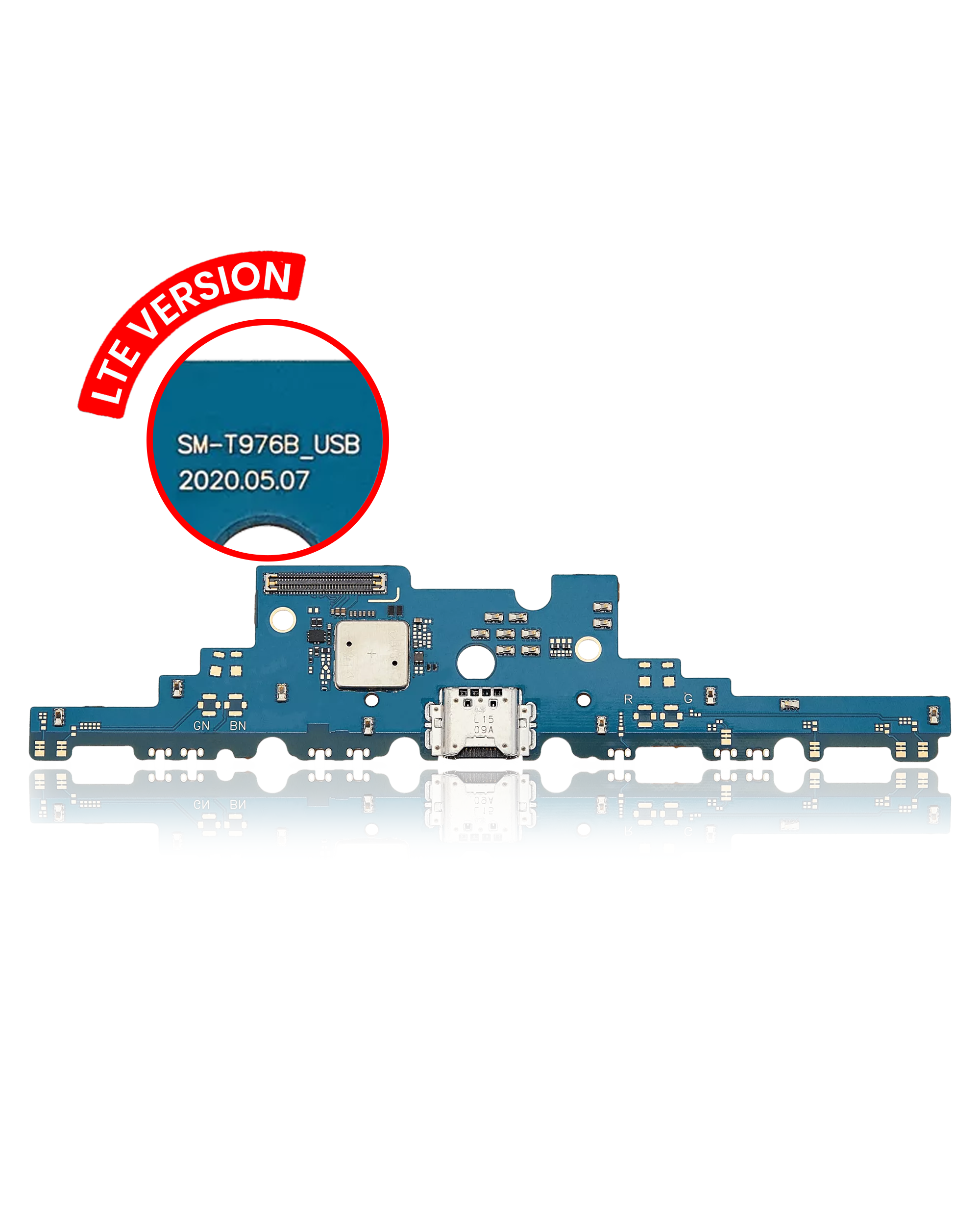 Charging Port Board Compatible For Samsung Galaxy Tab S7 Plus 12.4" (T975 / T976) (2020) (Lte Version) (Premium)