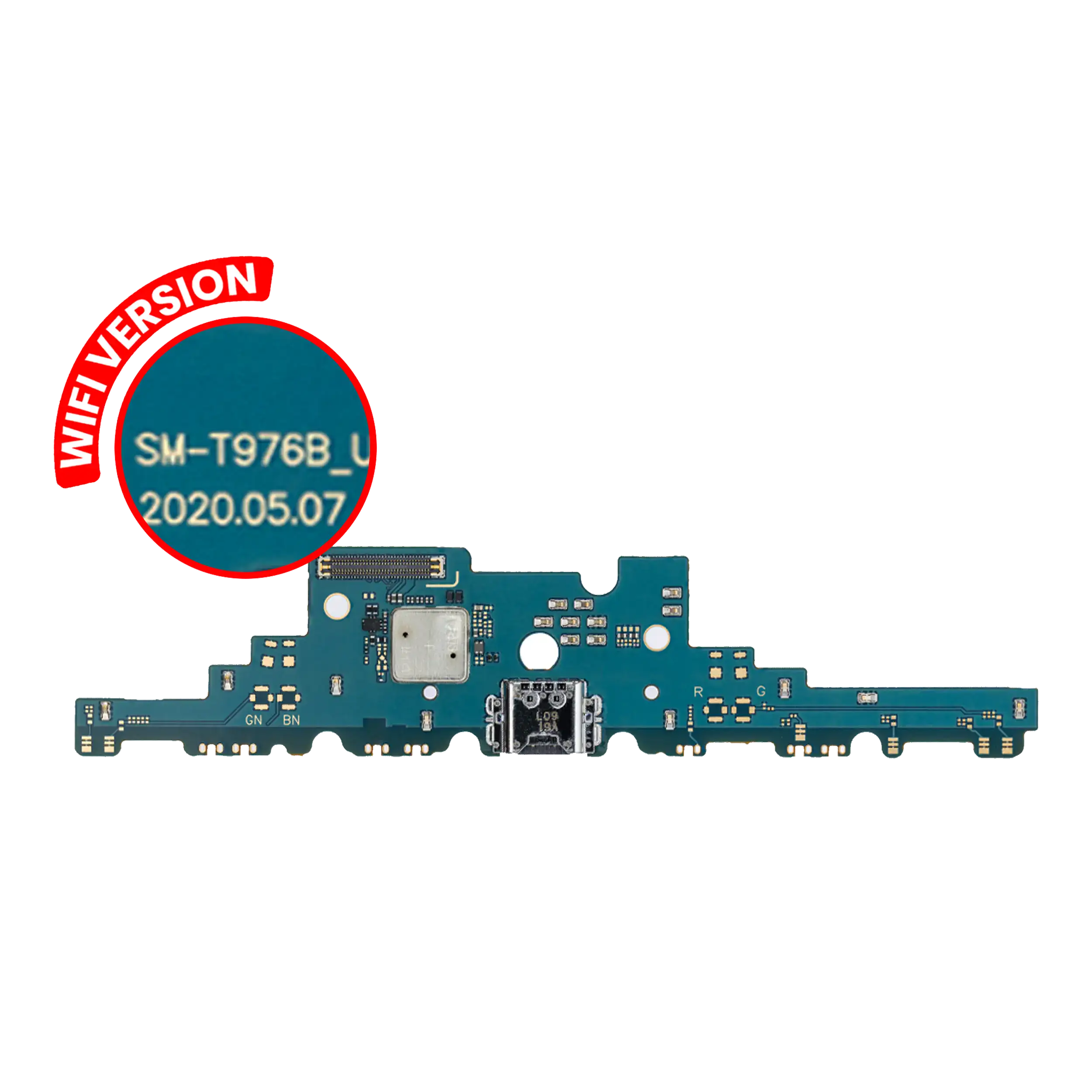 Charging Port Board Compatible For Samsung Galaxy Tab S7 Plus 12.4" (T970) (2020) (Wifi Version) (Premium)