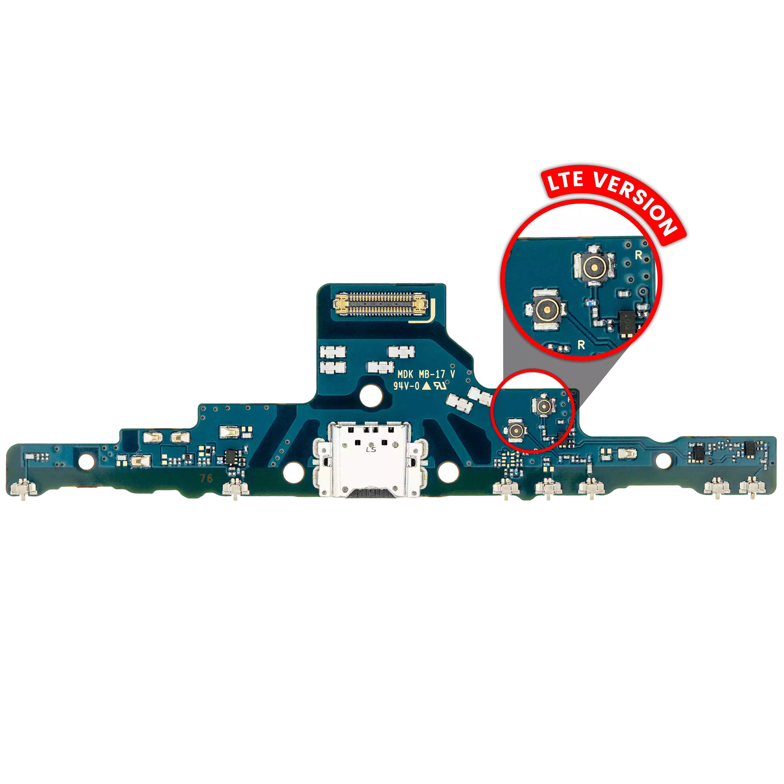 Charging Port Board Compatible For Samsung Galaxy Tab S6 Lite 10.4"  (P615) (2020) (Lte Version) (Premium)