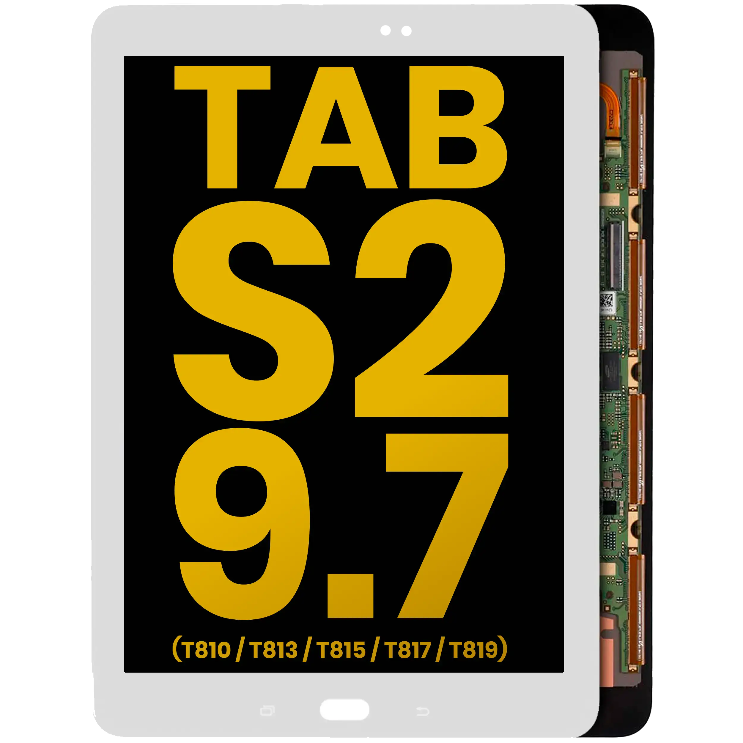 Oled Assembly Without Frame Compatible For Samsung Galaxy Tab S2 9.7" (T810 / T813 / T815 / T817 / T819) (2015)  (Refurbished) (White)