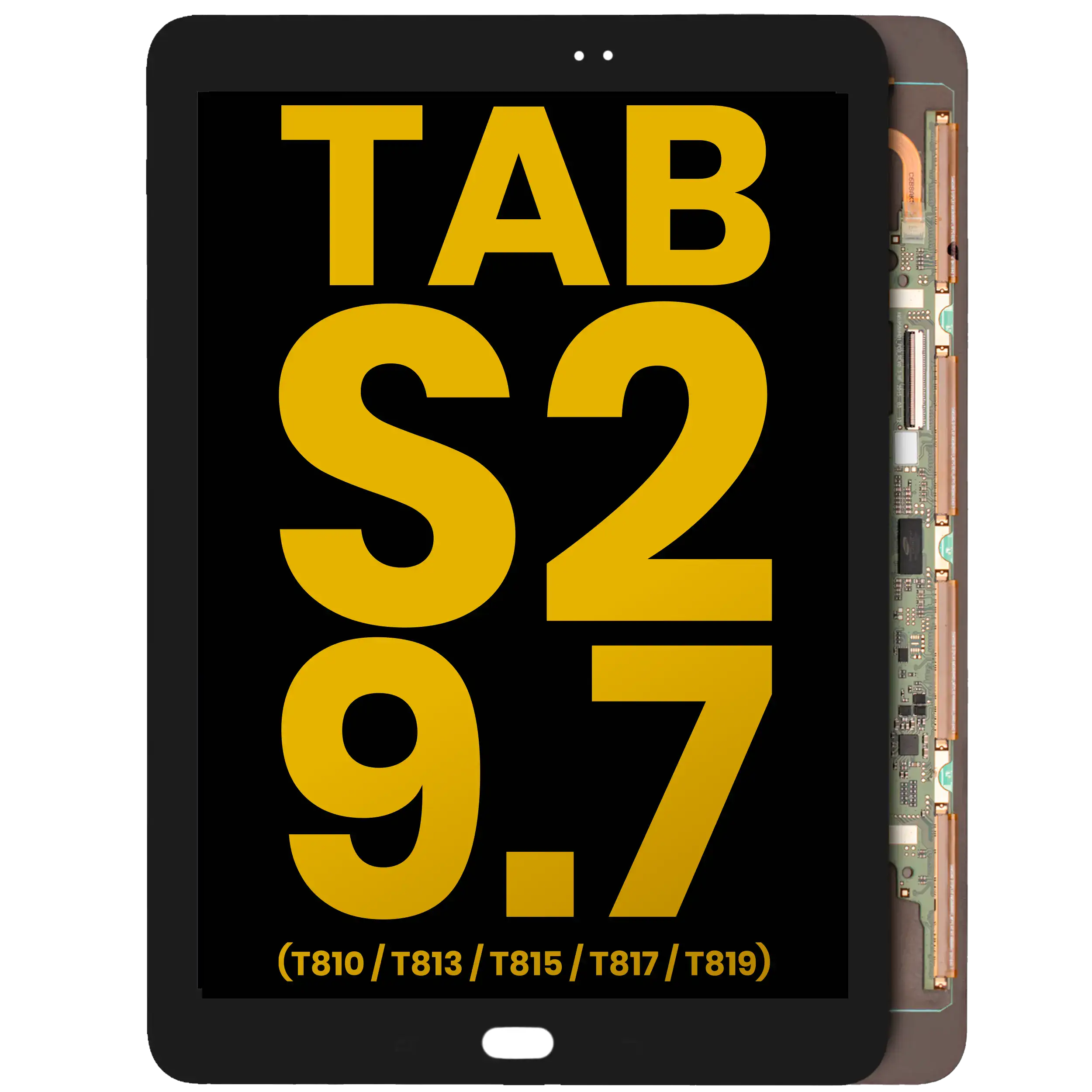 Oled Assembly Without Frame Compatible For Samsung Galaxy Tab S2 9.7" (T810 / T813 / T815 / T817 / T819) (2015) (Refurbished) (Black)