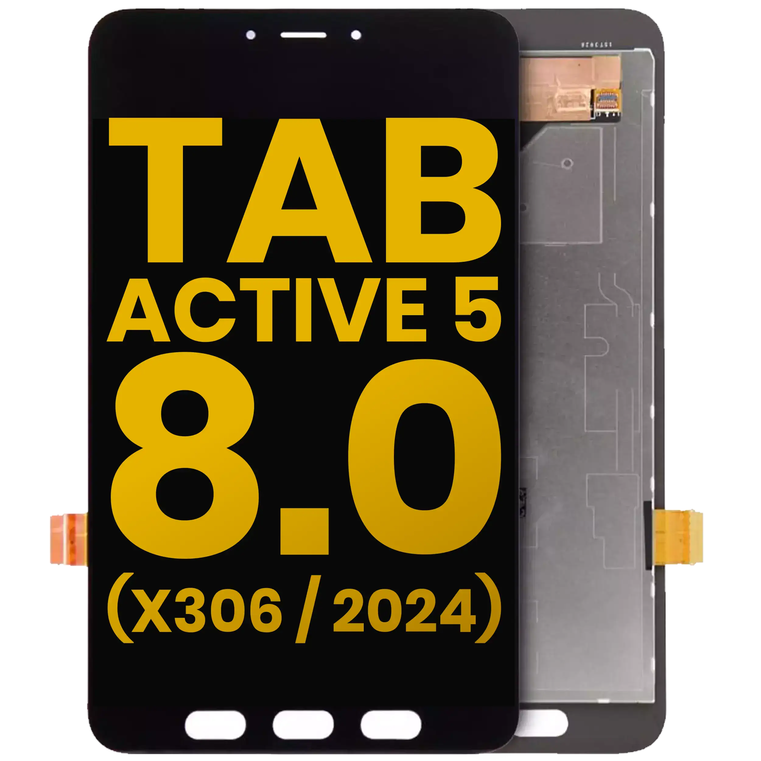 Lcd Assembly Without Frame Compatible For Samsung Galaxy Tab Active 5 8.0" (X306 / X300 / X308) (2024) (Refurbished) (Black)