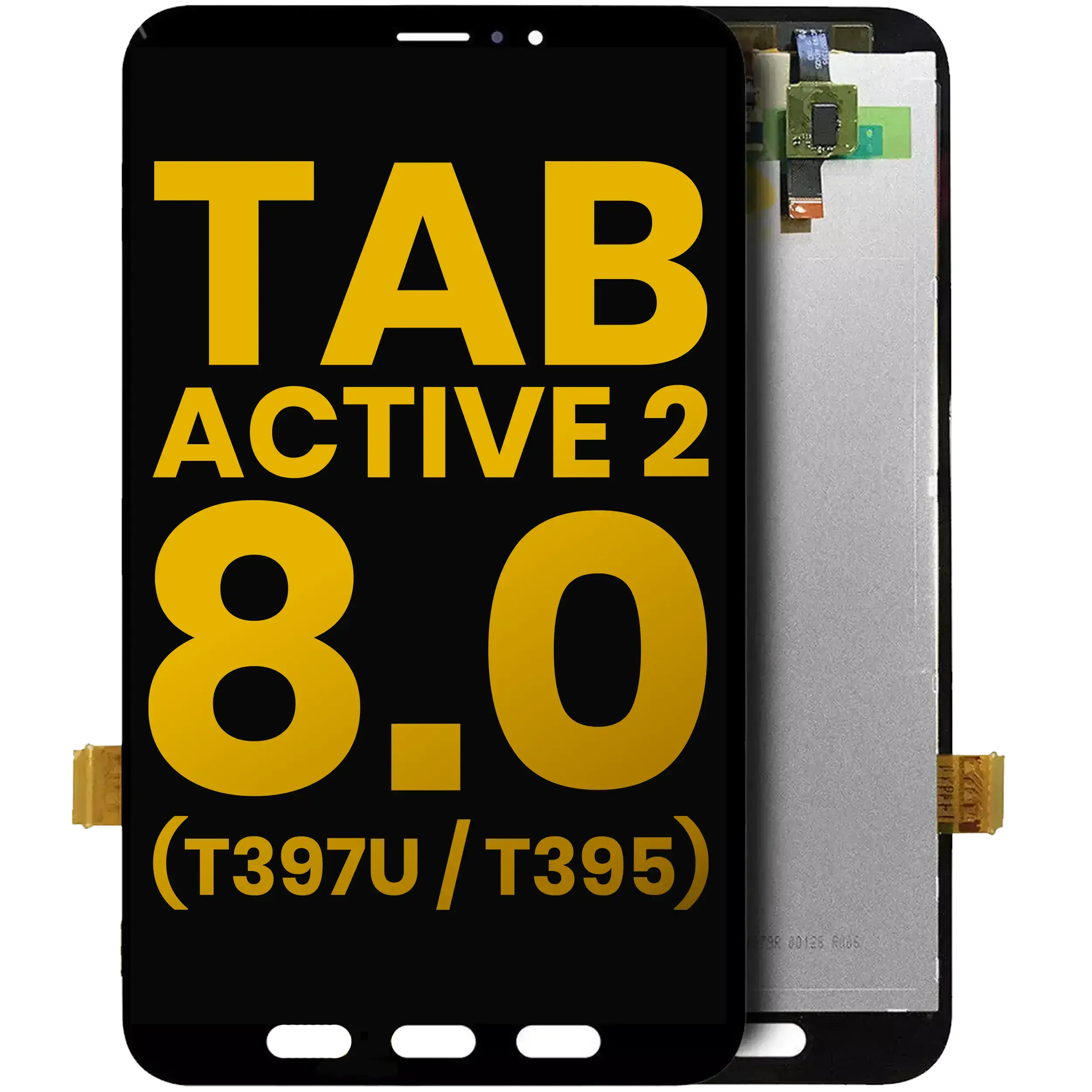 Lcd Assembly Without Frame Compatible For Samsung Galaxy Tab Active 2 8.0" (T390 / T397 / T395) (2017)  (Refurbished) (Black)