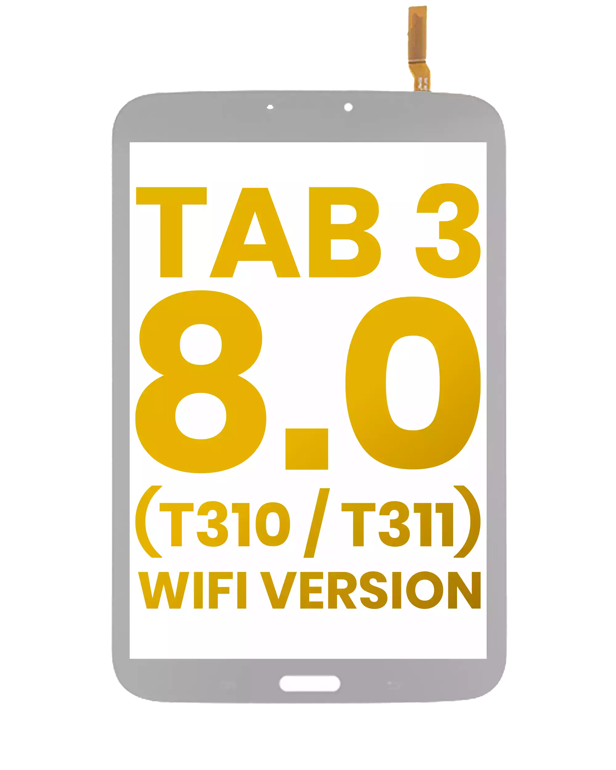 Digitizer Compatible For Samsung Galaxy Tab 3 8.0" (T310 / T311) (Wifi Version) (White)