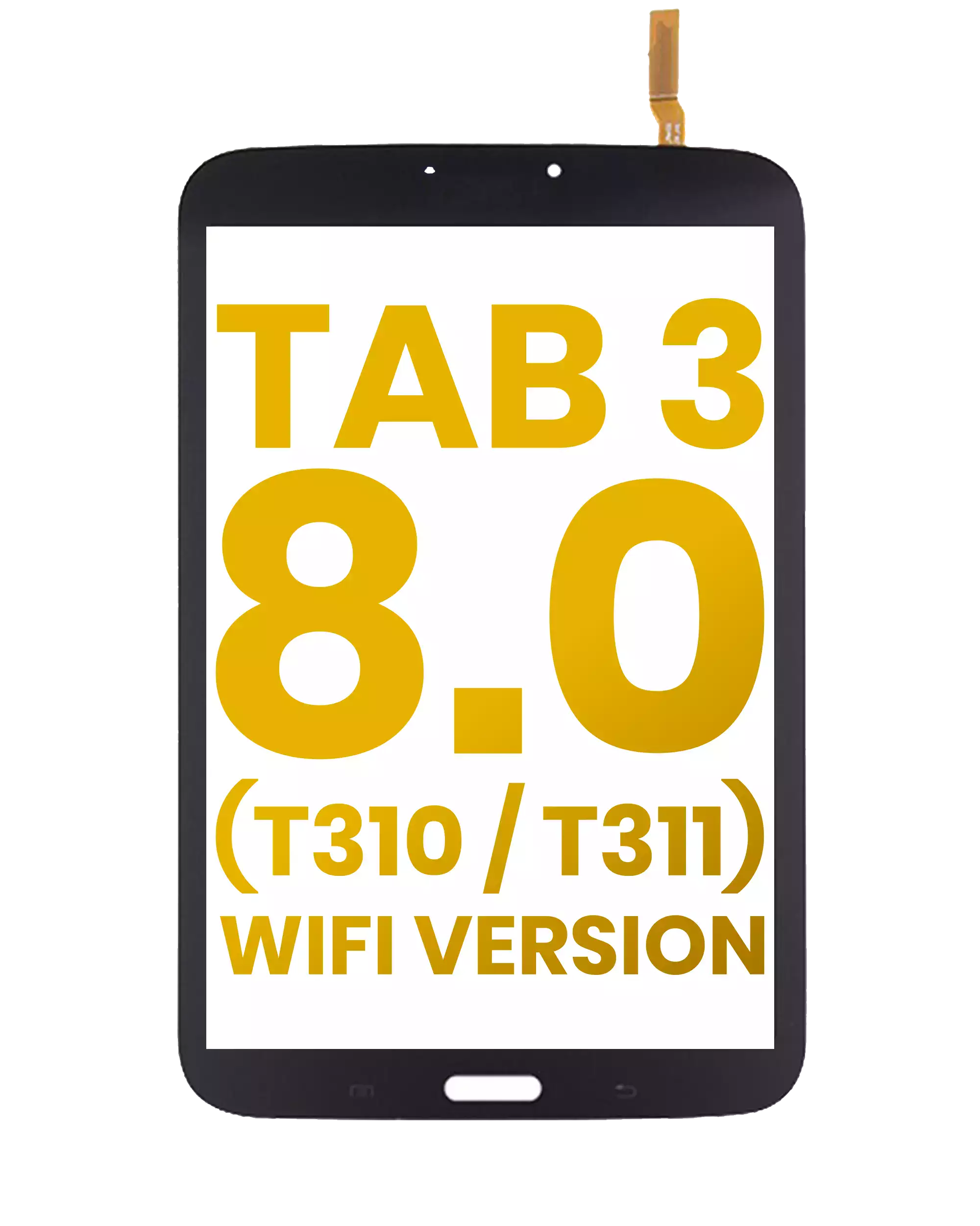 Digitizer Compatible For Samsung Galaxy Tab 3 8.0" (T310 / T311) (Wifi Version) (Black)