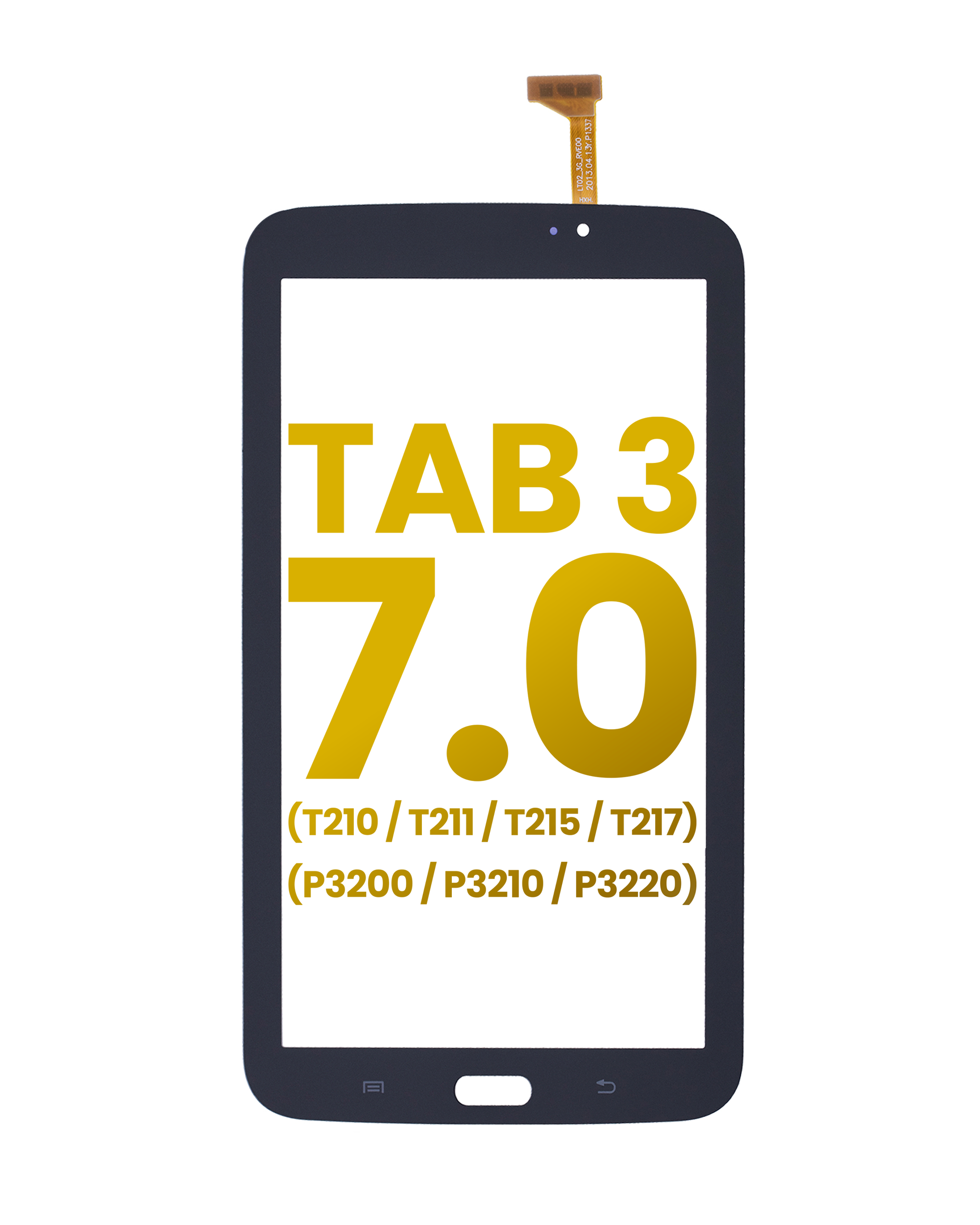 Digitizer Compatible For Samsung Galaxy Tab 3 7.0" (T210 / T211 / T215 / T217 / P3200 / P3210 / P3220) (Black)