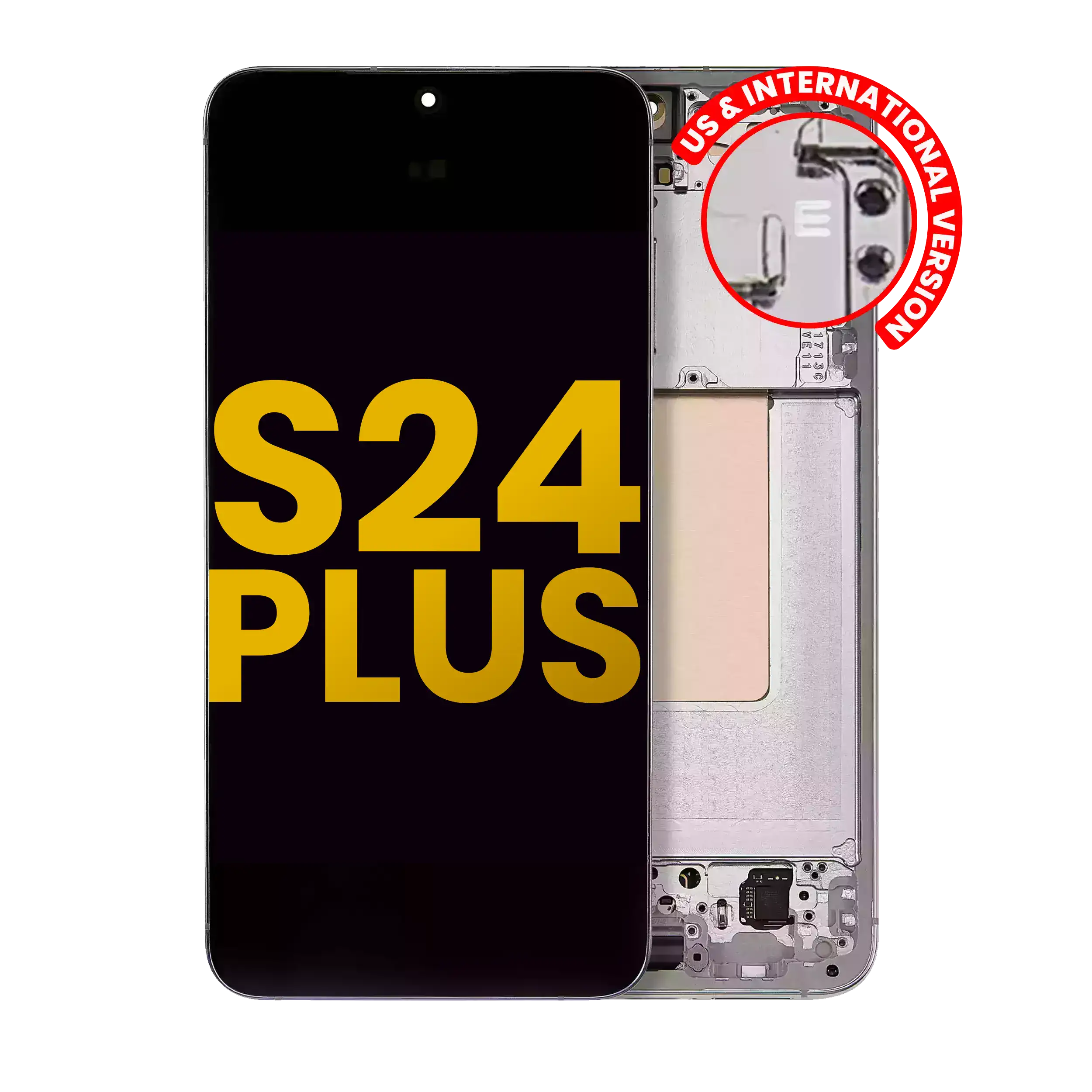 Oled Assembly With Frame Compatible For Samsung Galaxy S24 Plus 5G (Us & International Version) (Refurbished) (Jade Green)