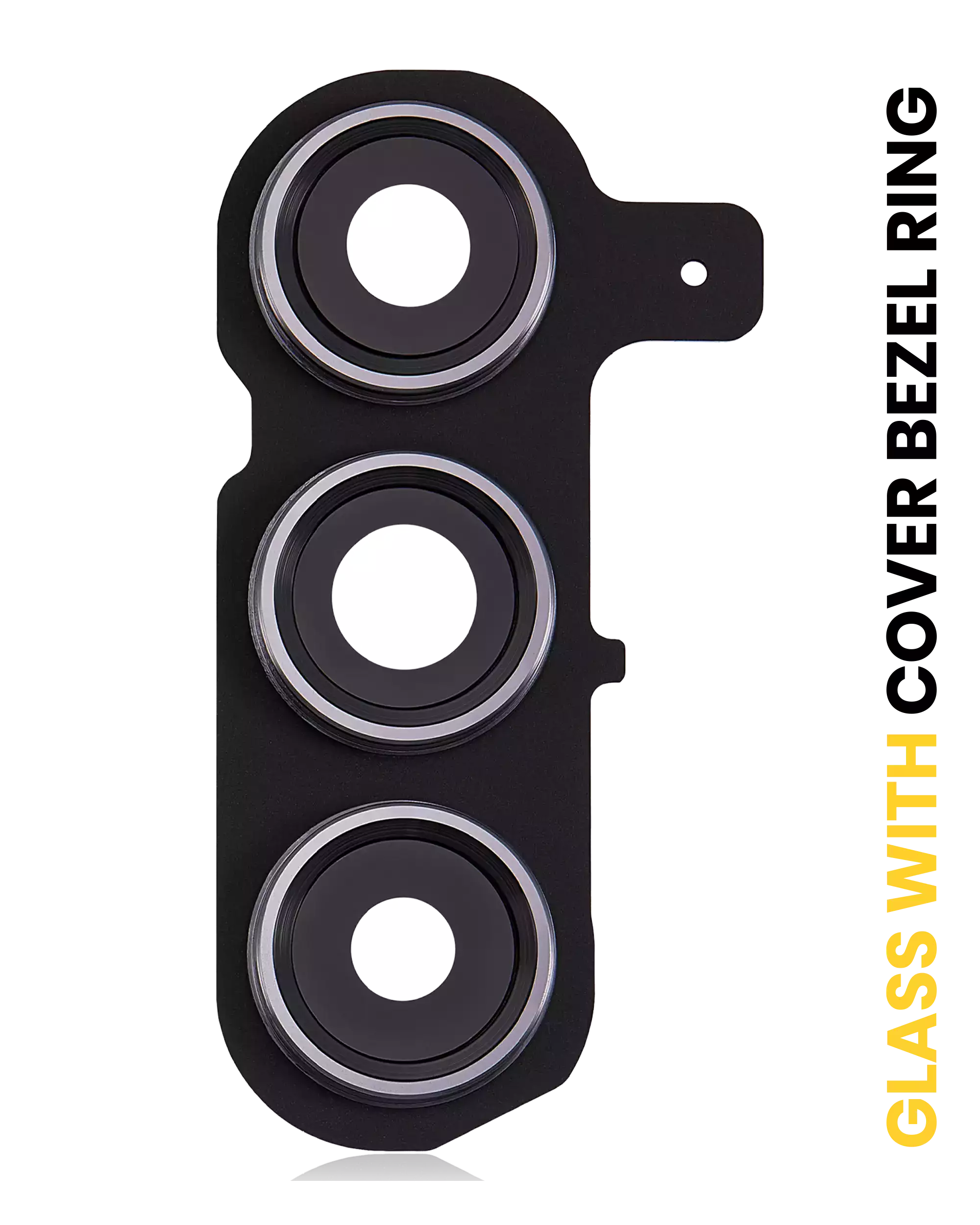 Back Camera Lens With Cover Bezel Ring Compatible For Samsung Galaxy S24 Plus 5G (Onyx Black)