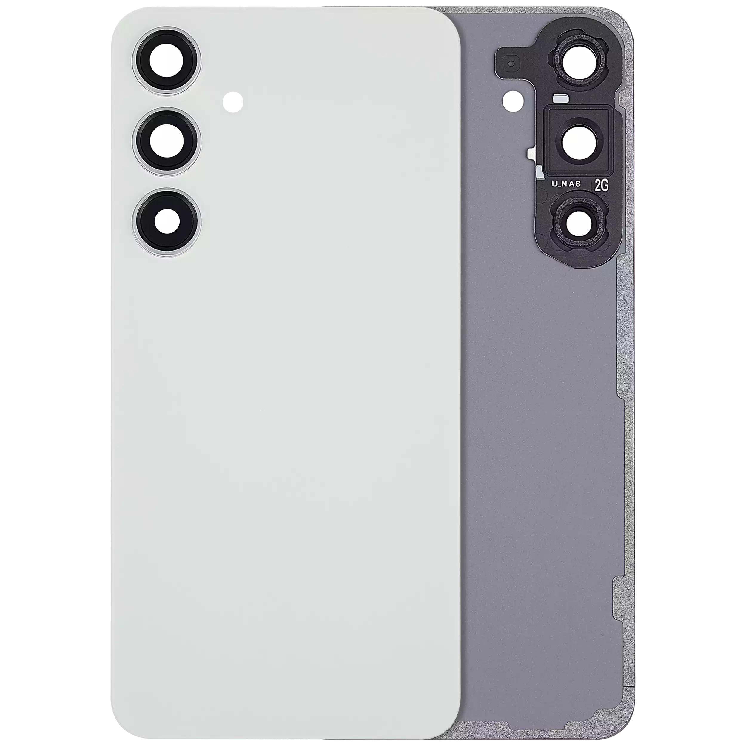 Back Cover Glass With Camera Lens Compatible For Samsung Galaxy S24 Plus 5G (No Logo) (Aftermarket Plus) (Jade Green)
