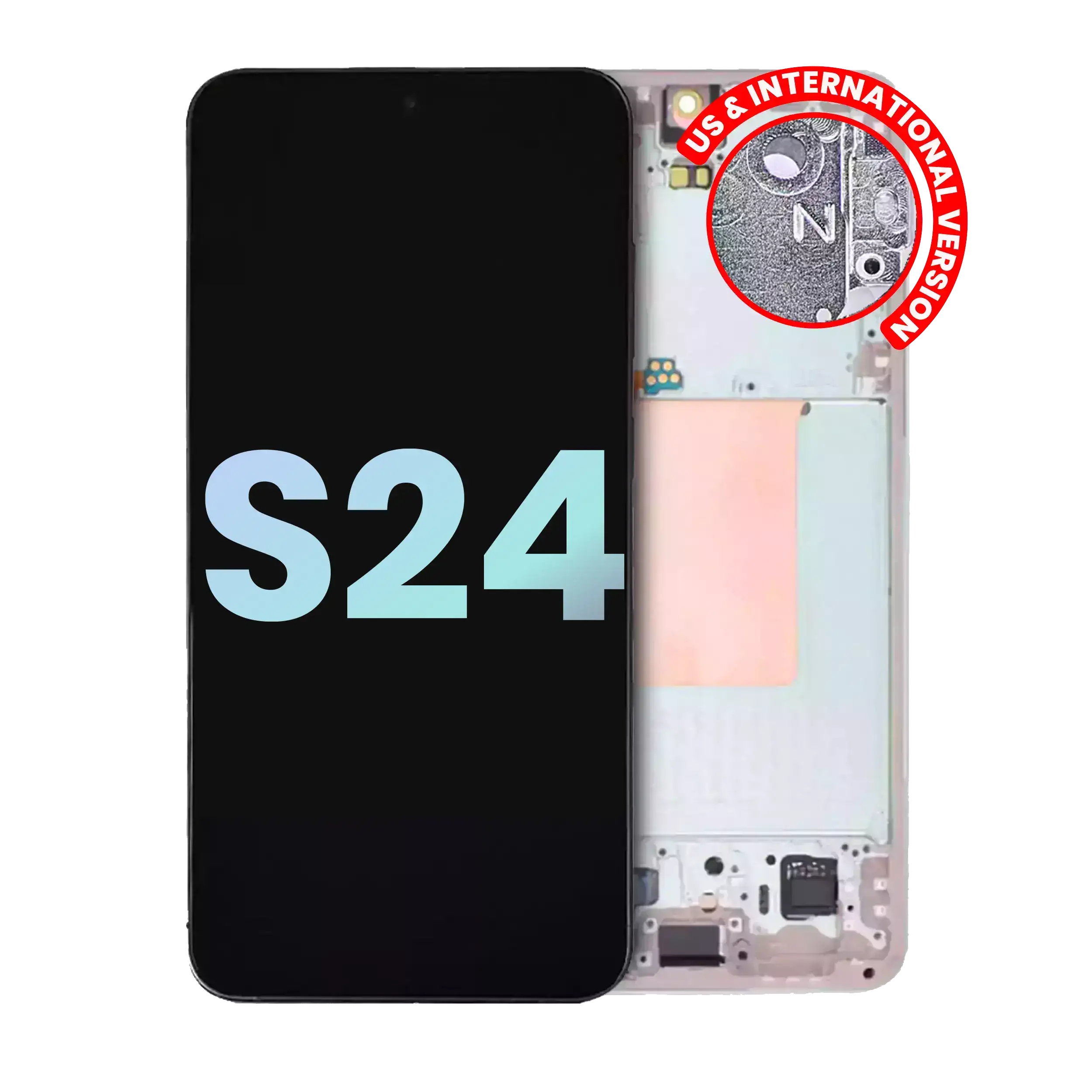 Oled Assembly With Frame Compatible For Samsung Galaxy S24 5G (Us & International Version) (Service Pack) (Jade Green)