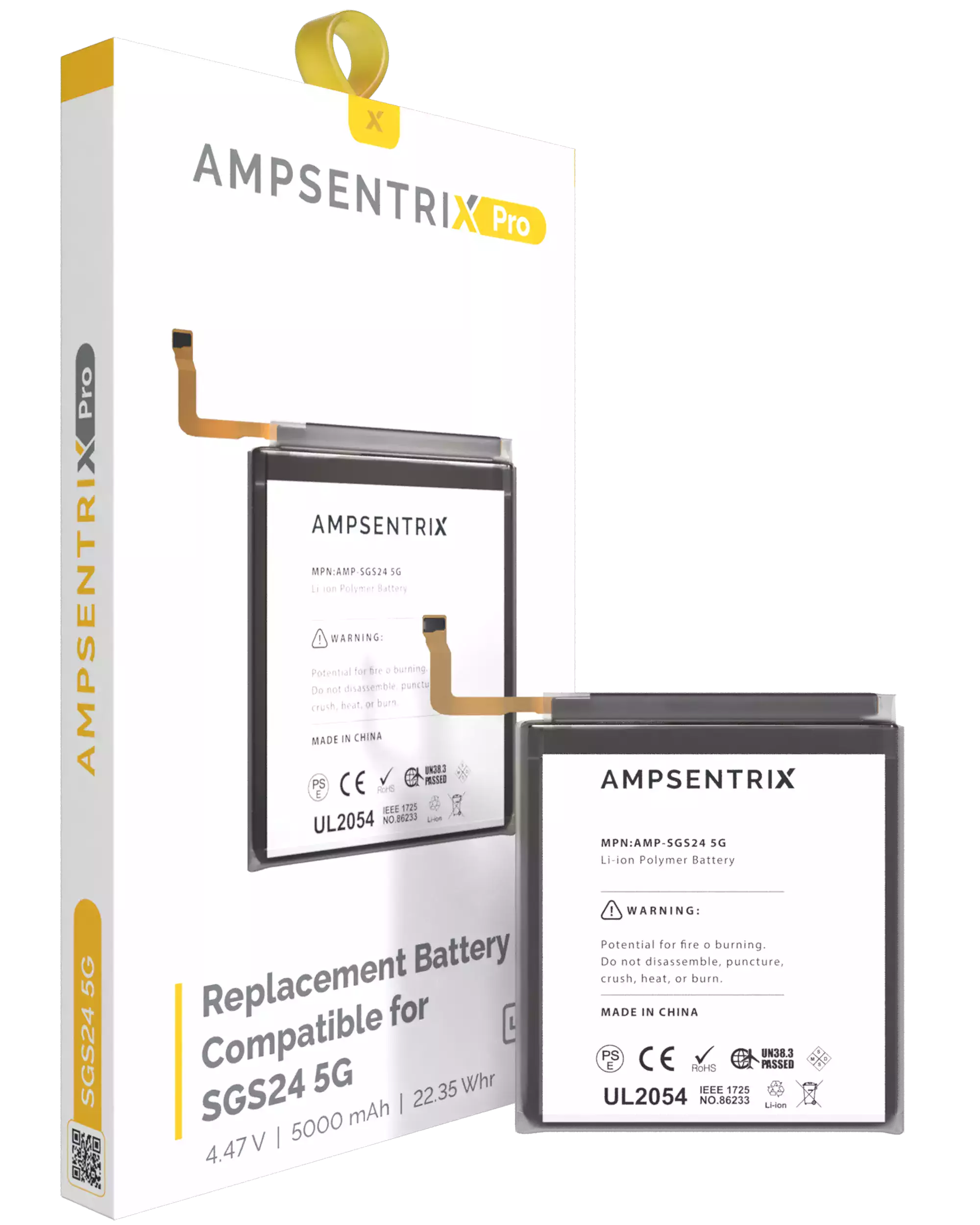 Replacement Battery Compatible For Samsung Galaxy S24 5G (Ampsentrix Pro)