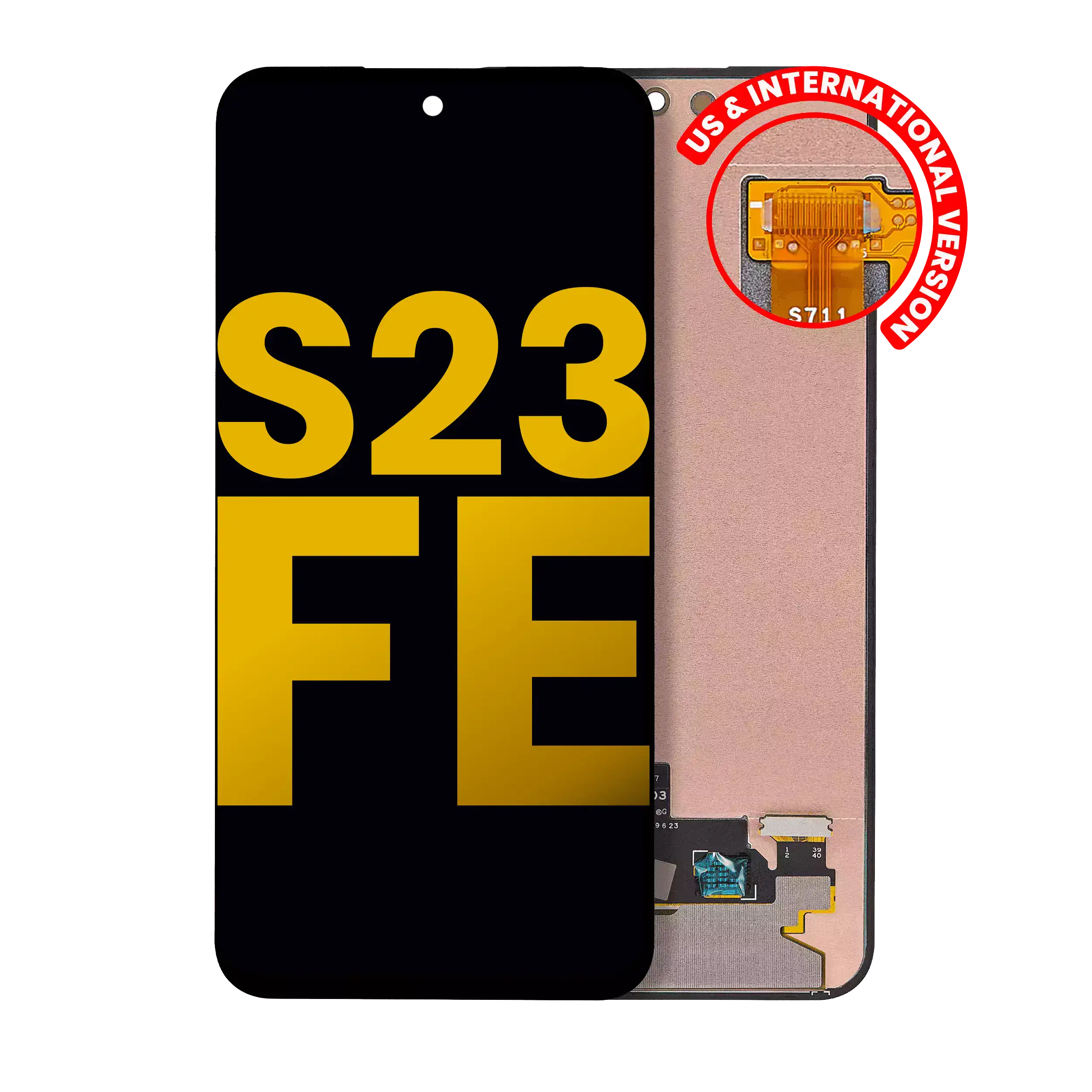 Oled Assembly Without Frame Compatible For Samsung Galaxy S23 Fe 5G (Us & International Version) (Refurbished) (All Colors)