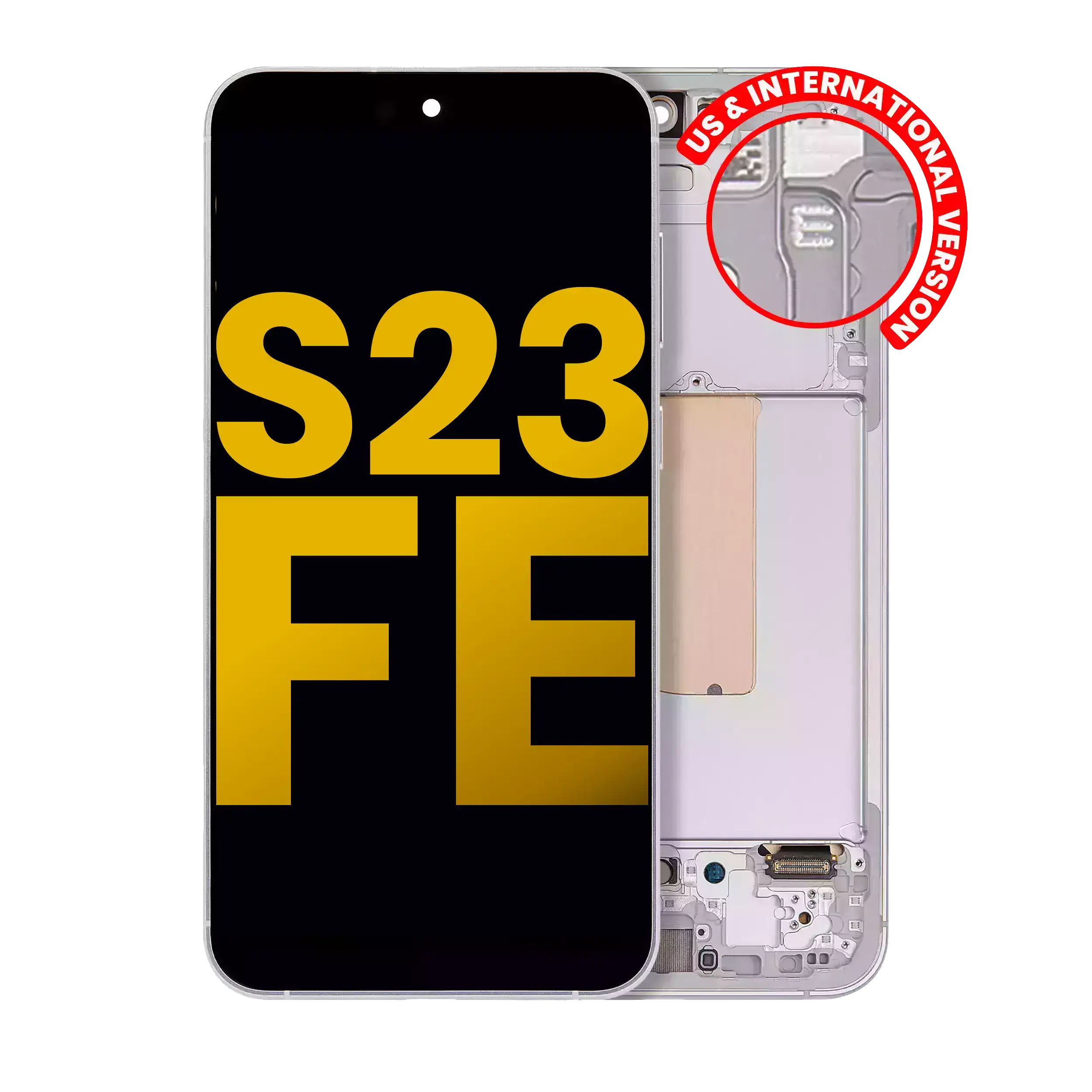 Oled Assembly With Frame For Samsung Galaxy S23 Fe 5G - Refurbished (Mint/Cream/Purple/Indigo/Tangerine)