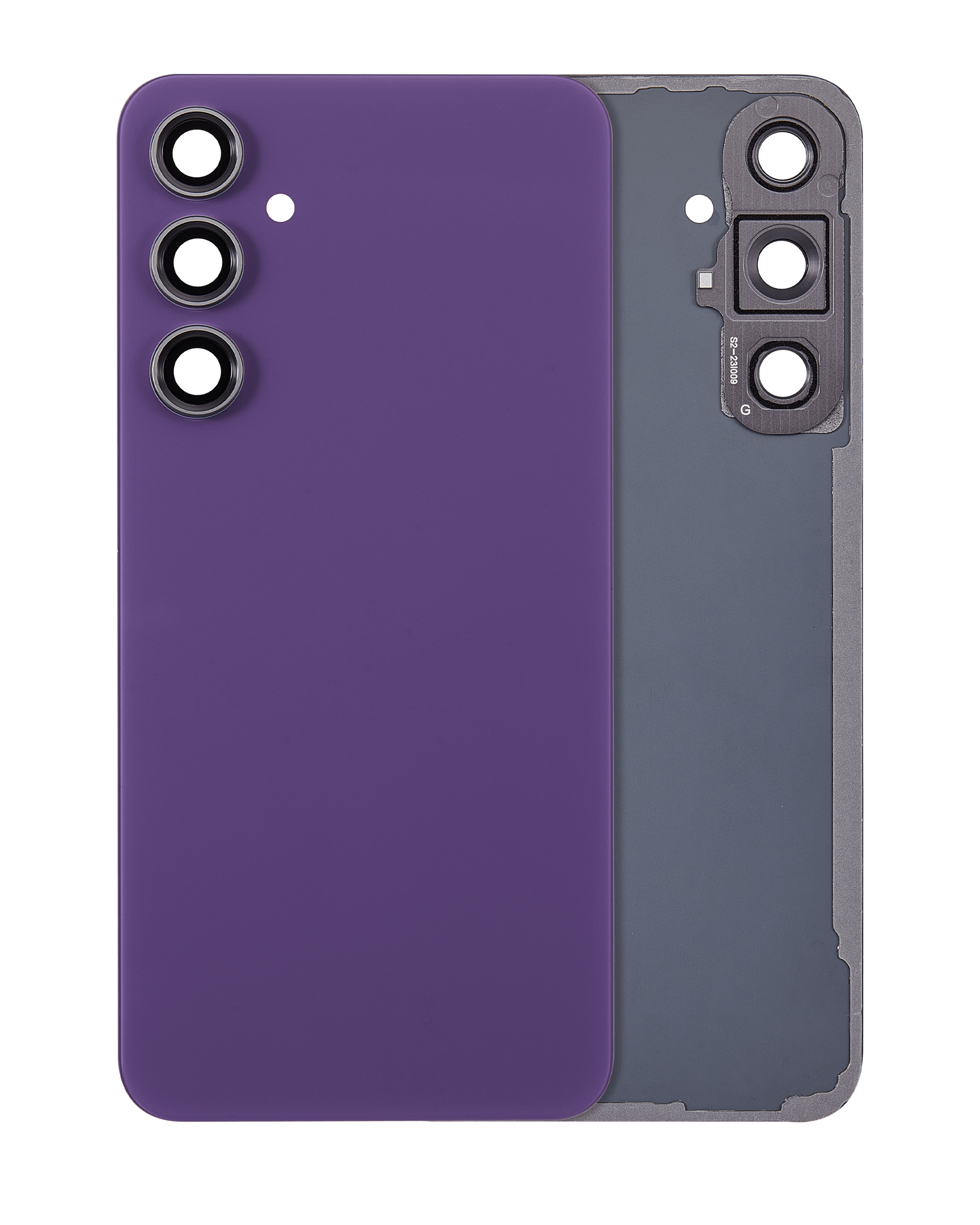 Back Cover Glass With Camera Lens Compatible For Samsung Galaxy S23 Fe 5G (Aftermarket Plus) (Purple)