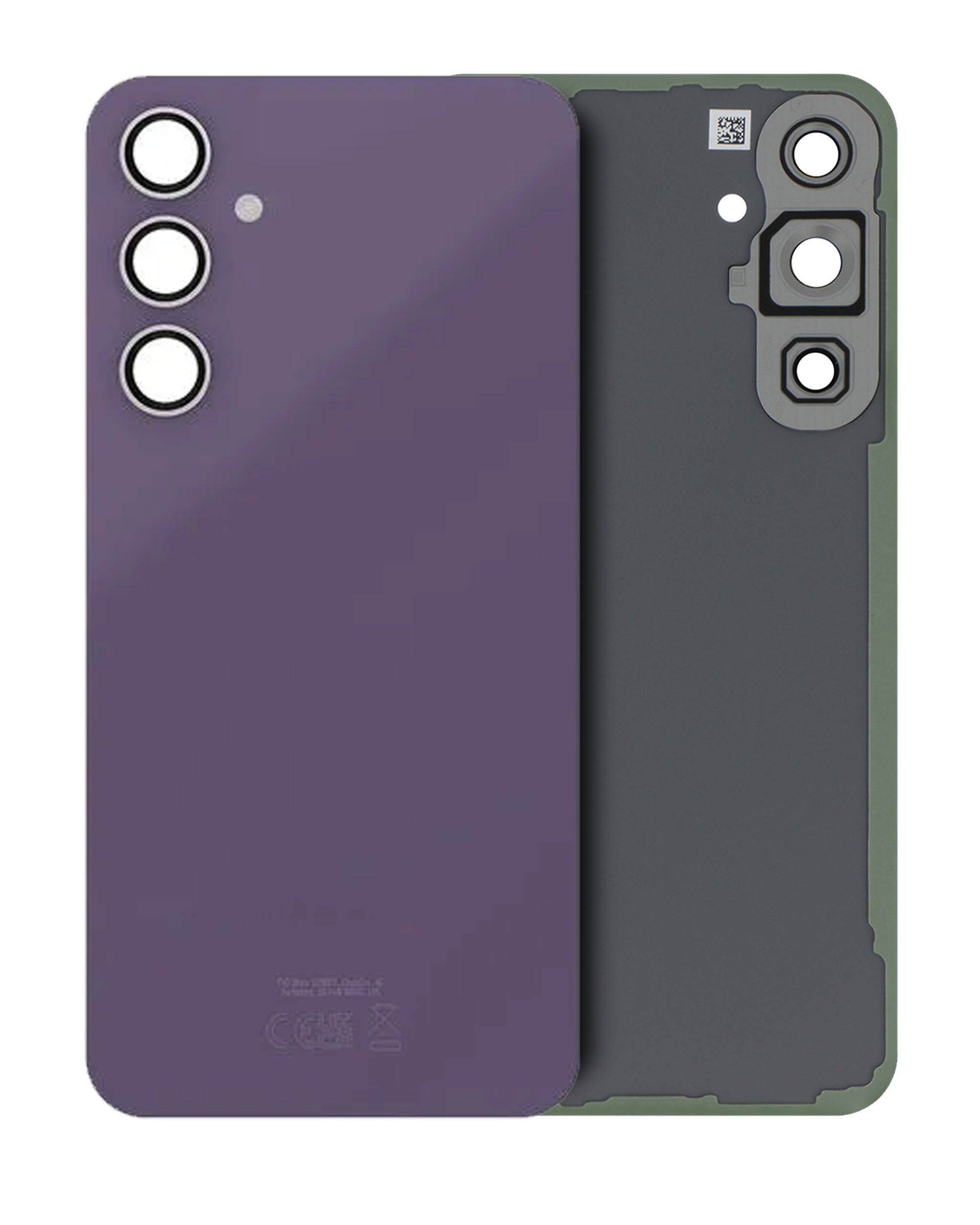 Back Cover Glass With Camera Lens Compatible For Samsung Galaxy S23 Fe (Service Pack) (Purple)