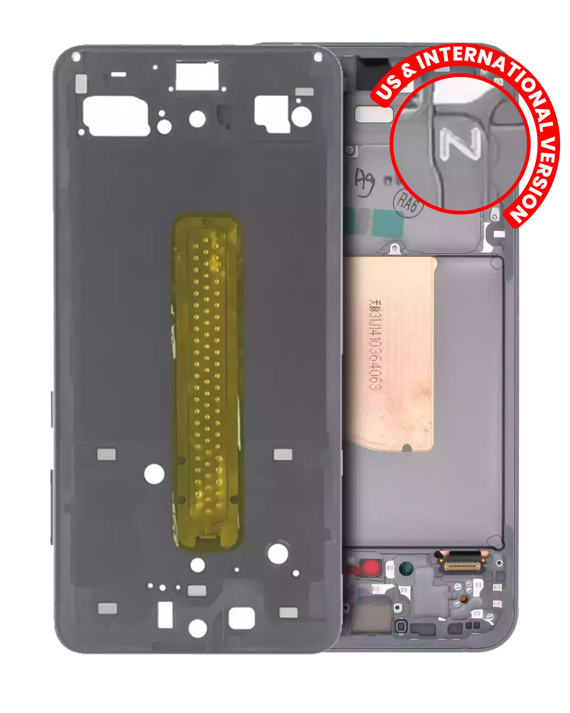 Mid-Frame Housing Compatible For Samsung Galaxy S23 Fe (Us & International Version) (Graphite)