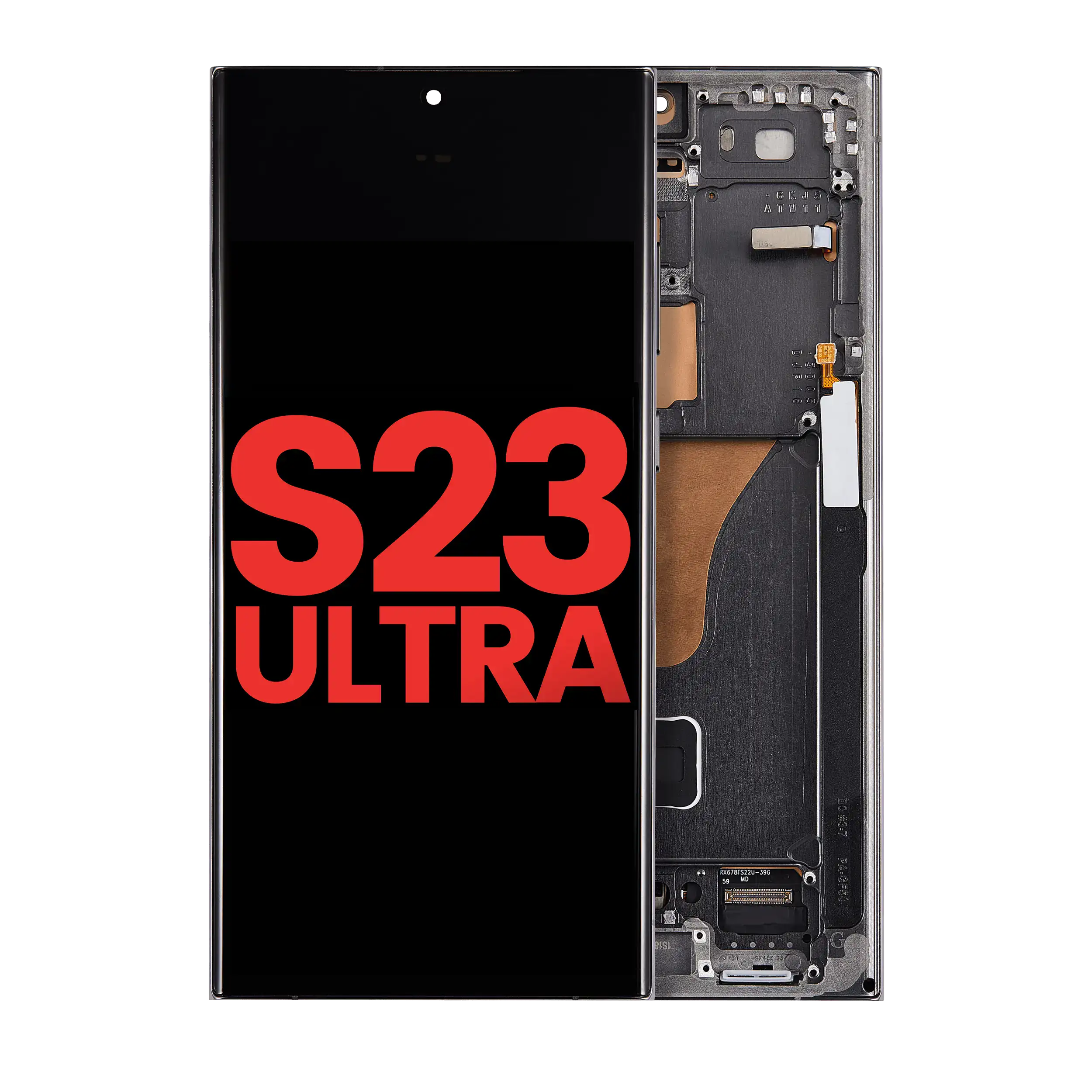 Oled Assembly With Frame Compatible For Samsung Galaxy S23 Ultra (Us & International) (Aftermarket Plus) (Green)