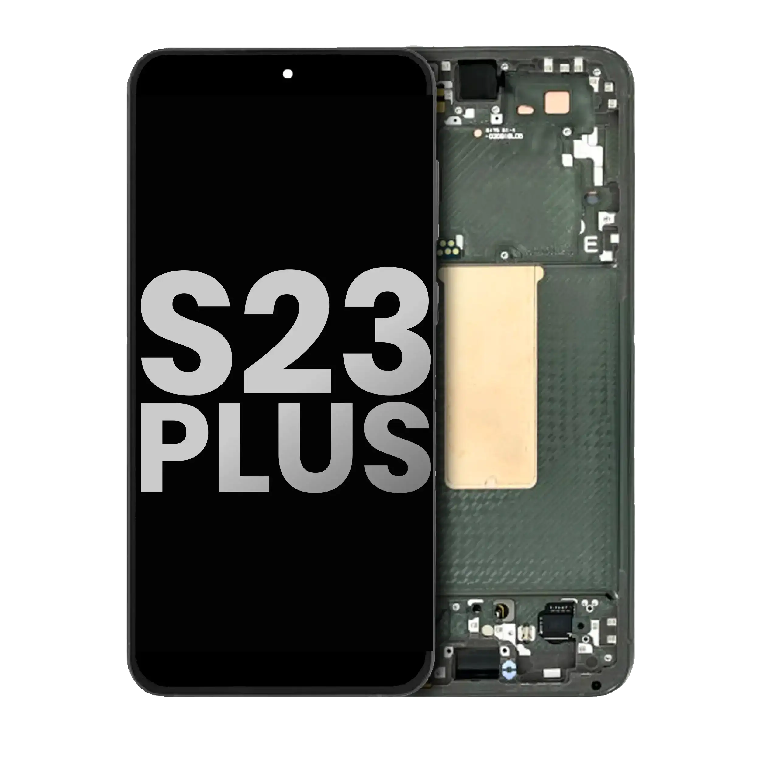 Oled Assembly With Frame Compatible For Samsung Galaxy S23 Plus 5G (Us & International) (Used  Pull: Grade B/C) (Green)