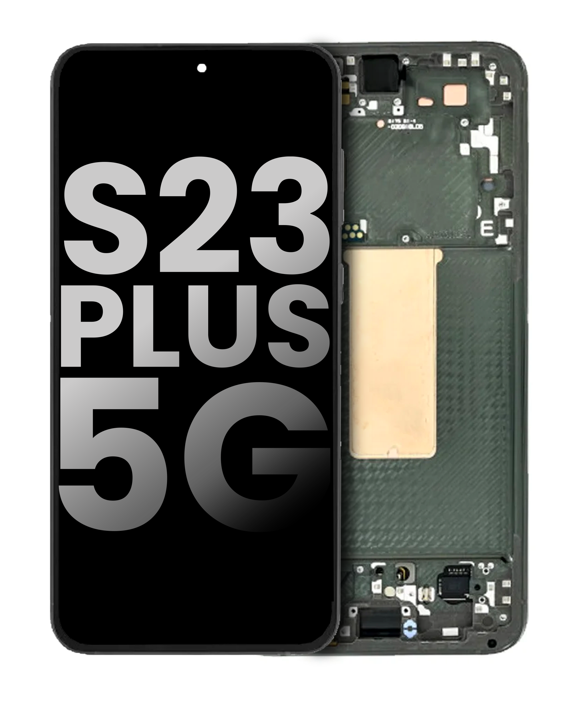 Oled Assembly With Frame Compatible For Samsung Galaxy S23 Plus 5G (Us & International) (Used  Pull: Grade A) (Green)