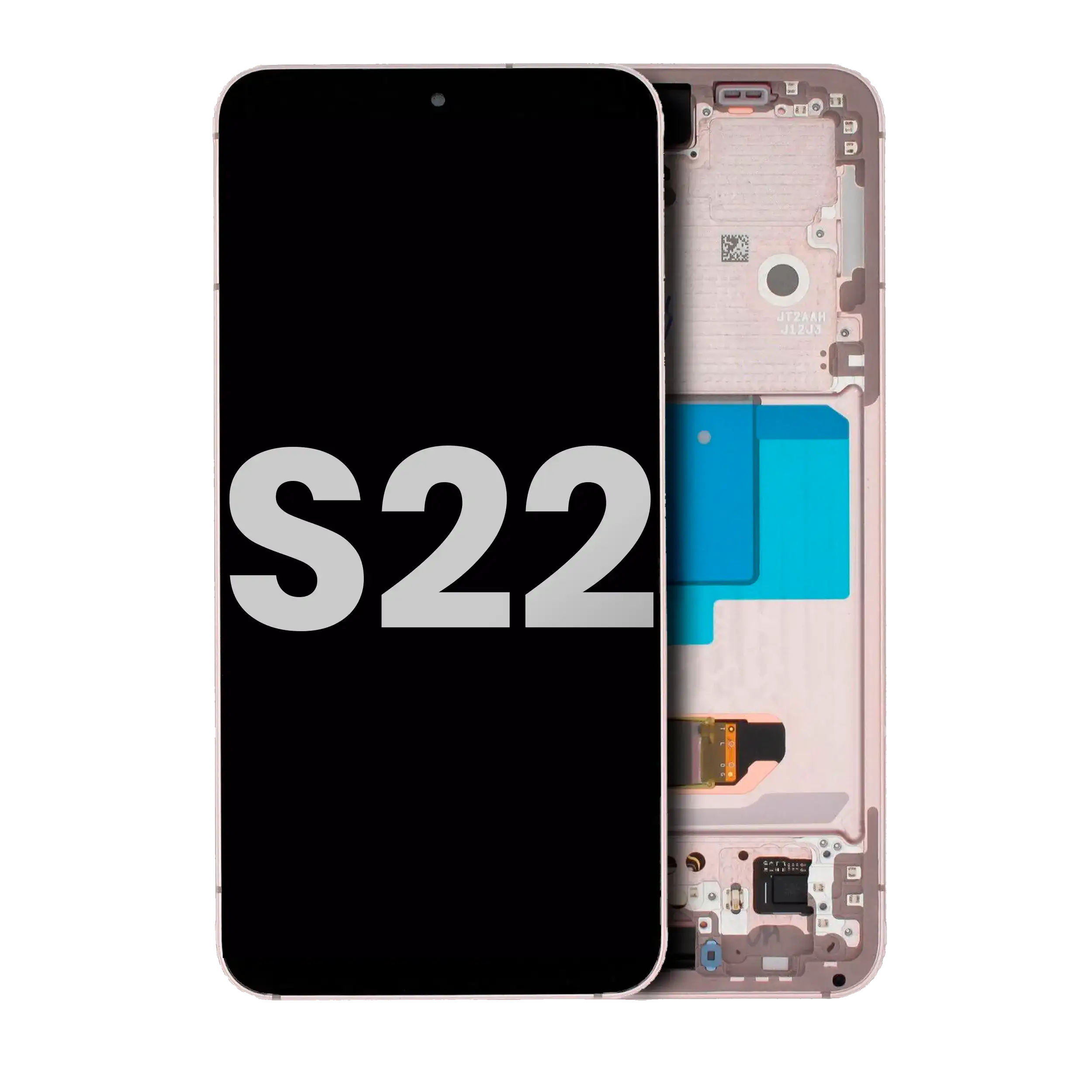 Oled Assembly With Frame Compatible For Samsung Galaxy S22 5G (Used  Pull: Grade A) (Pink Gold)