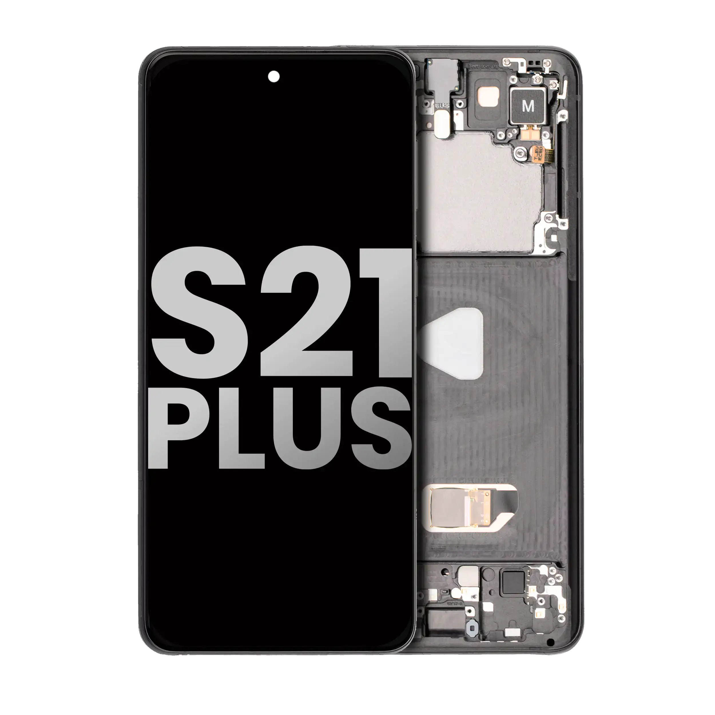 Oled Assembly With Frame Compatible For Samsung Galaxy S21 Plus 5G (Used  Pull: Grade A) (Phantom Black)
