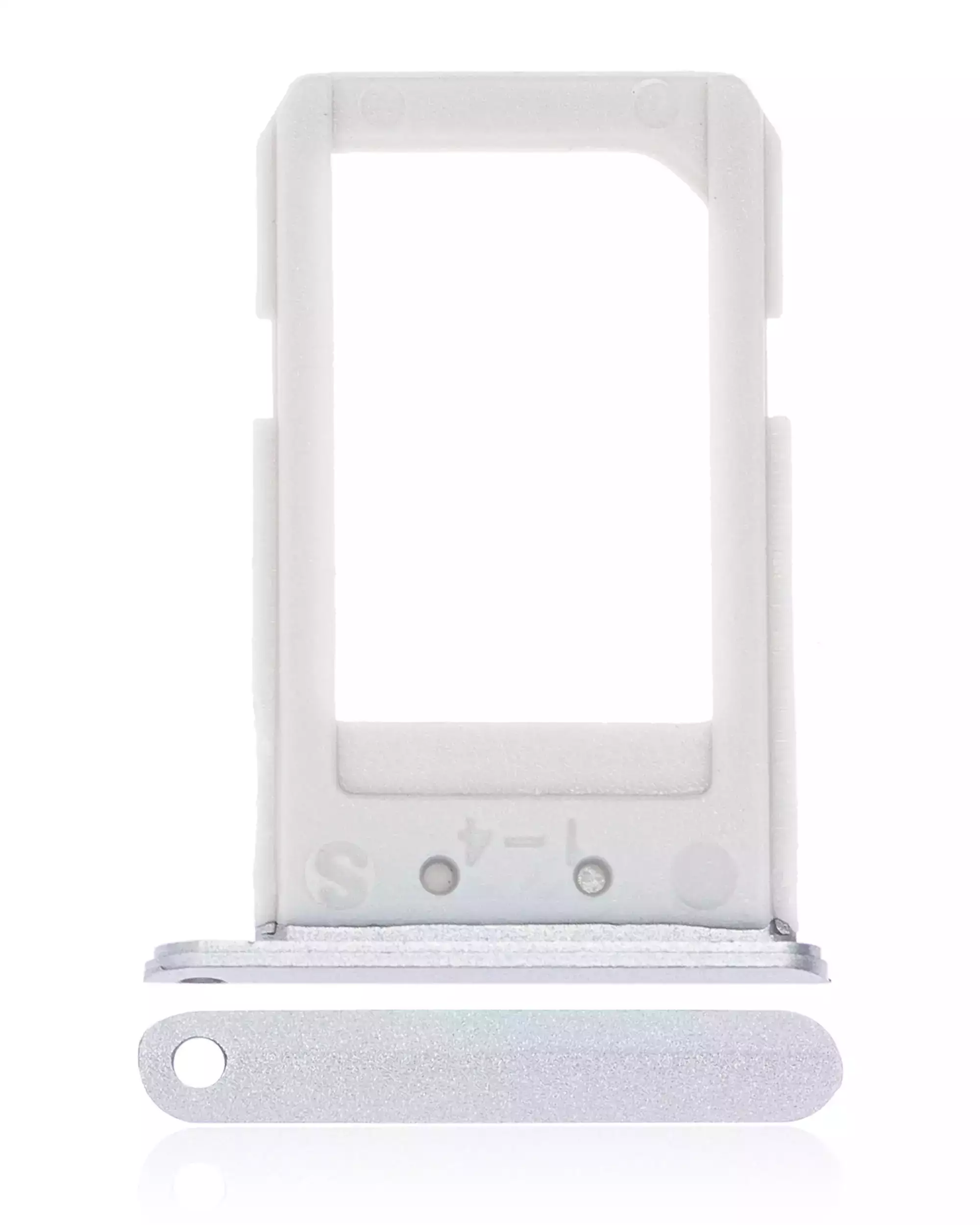 Sim Card Tray Compatible For Samsung Galaxy S6 Edge Plus (White Pearl / Silver)