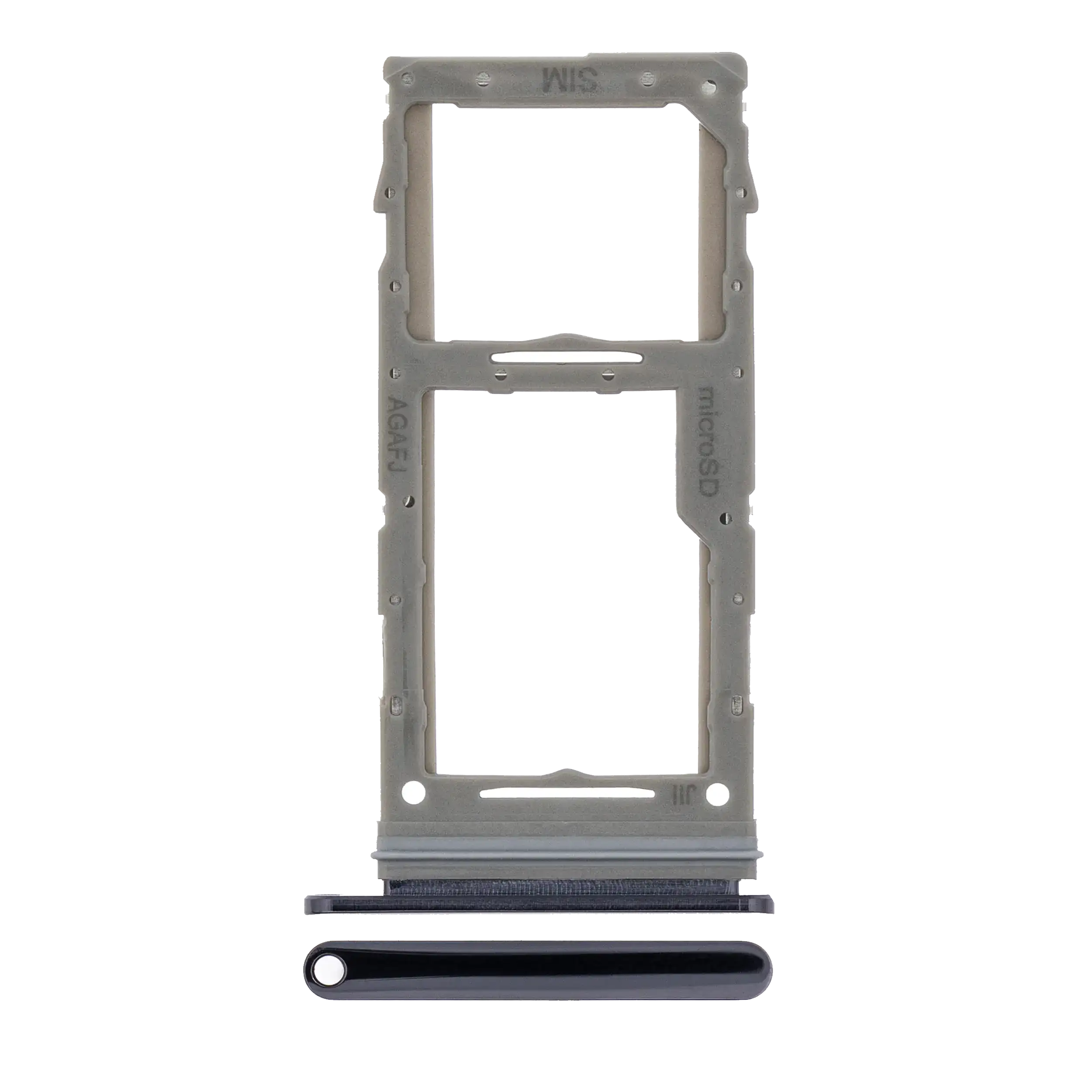 Single Sim Card Tray Compatible For Samsung Galaxy A71 5G (A716 / 2020) (Prism Cube Black)