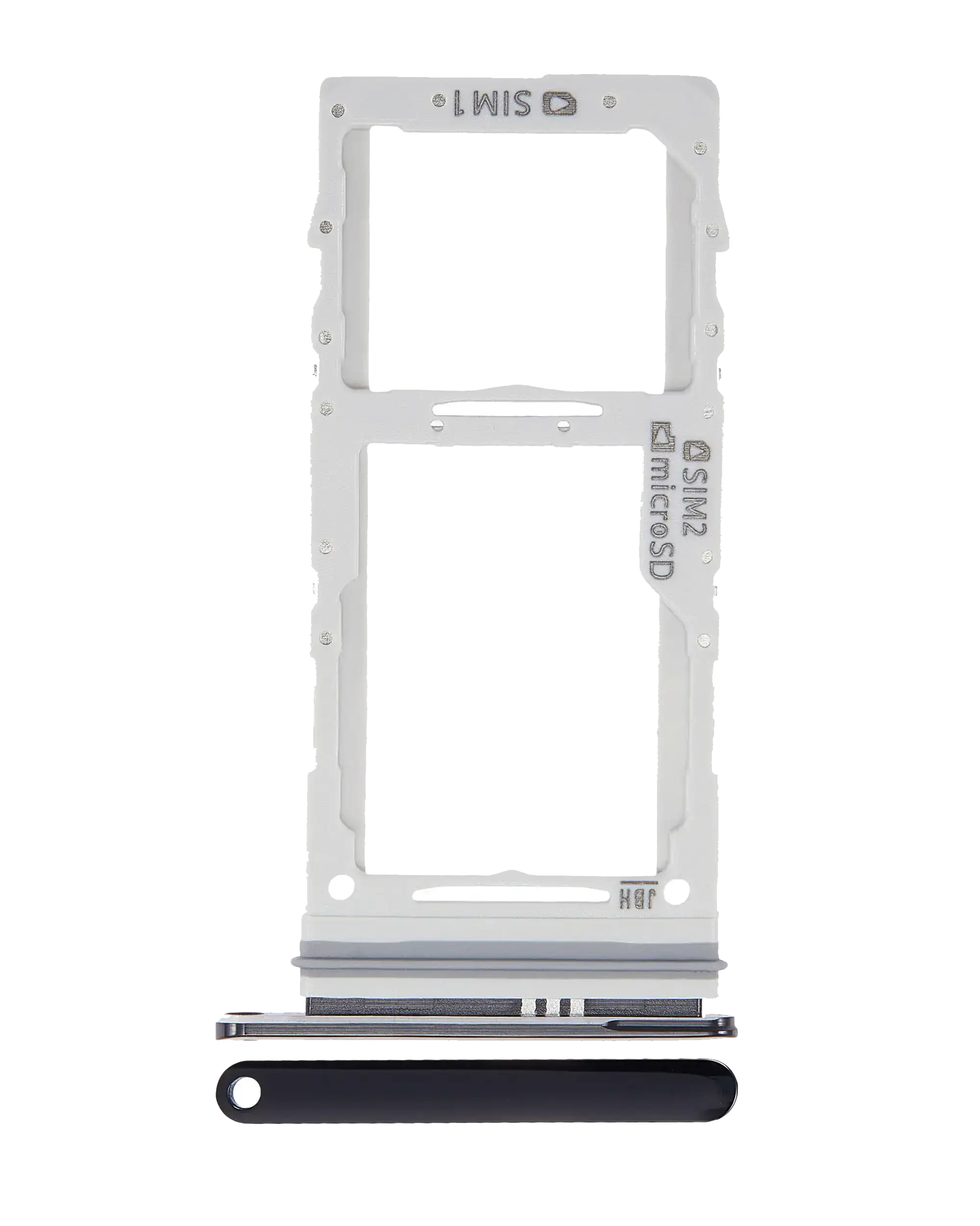 Dual Sim Card Tray Compatible For Samsung Galaxy A71 5G (A716 / 2020) (Prism Cube Black)