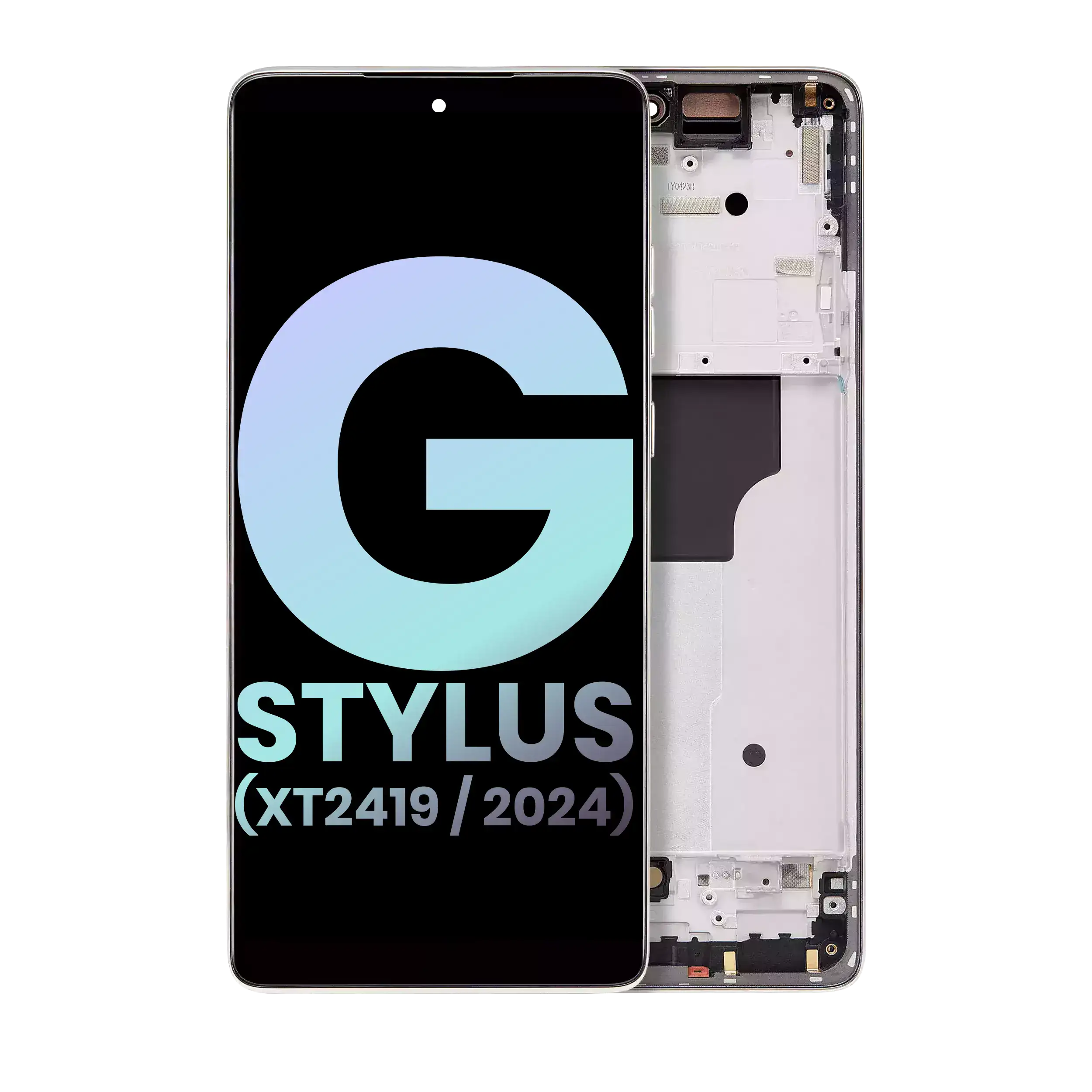 Oled Assembly With Frame Compatible For Motorola Moto G Stylus 5G (Xt2419 / 2024) (Official - Not Aftermarket) (Caramel Latte)