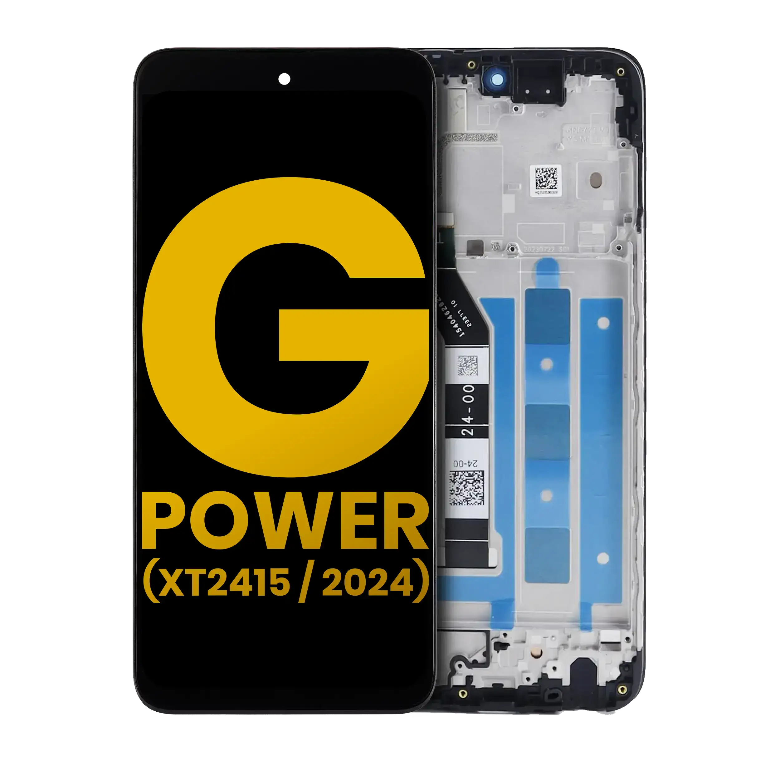 Lcd Assembly With Frame Compatible For Motorola Moto G Power 5G (Xt2415 / 2024) (Refurbished) (All Colors)