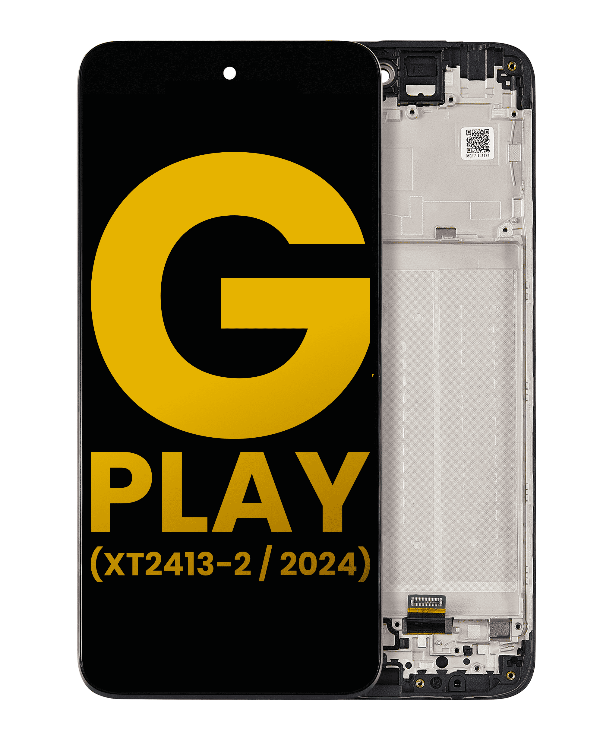 Lcd Assembly With Frame Compatible For Motorola Moto G Play (Xt2413 / 2024) (Refurbished) (All Colors)