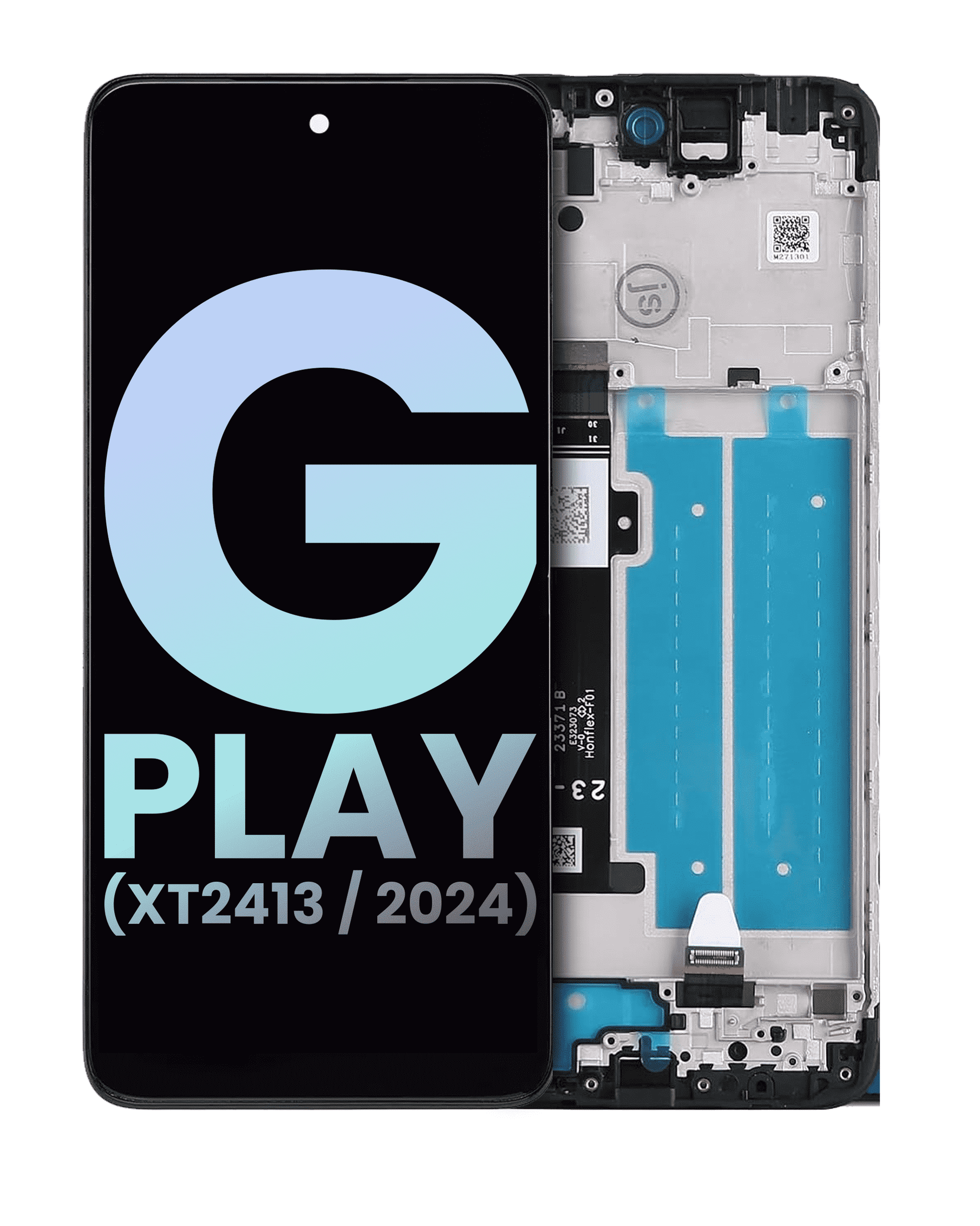 Lcd Assembly With Frame Compatible For Motorola Moto G Play (Xt2413 / 2024) (Official - Not Aftermarket) (All Colors)