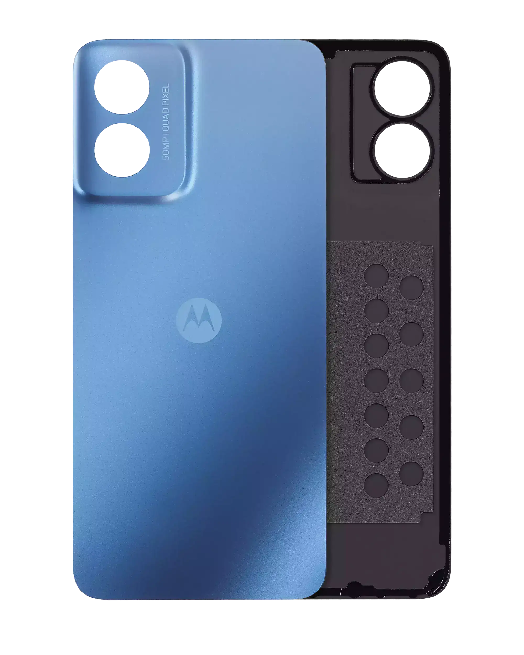 Back Cover Glass Compatible For Motorola Moto G Play (Xt2413 / 2024) (Official - Not Aftermarket) (Coronet Blue)