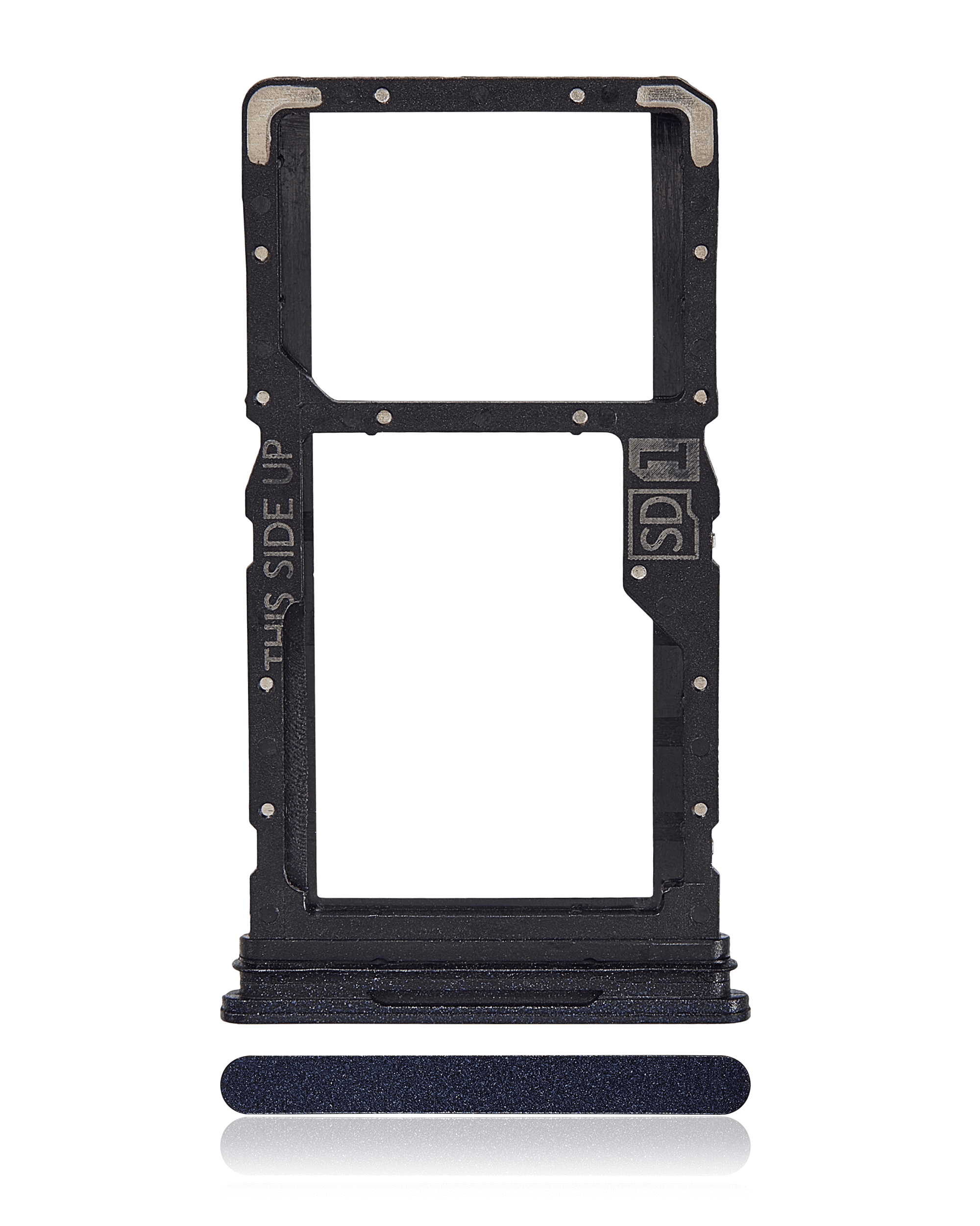 Single Sim Card Tray Compatible For Motorola Moto G84 (Xt2347 / 2023) (Midnight Blue)