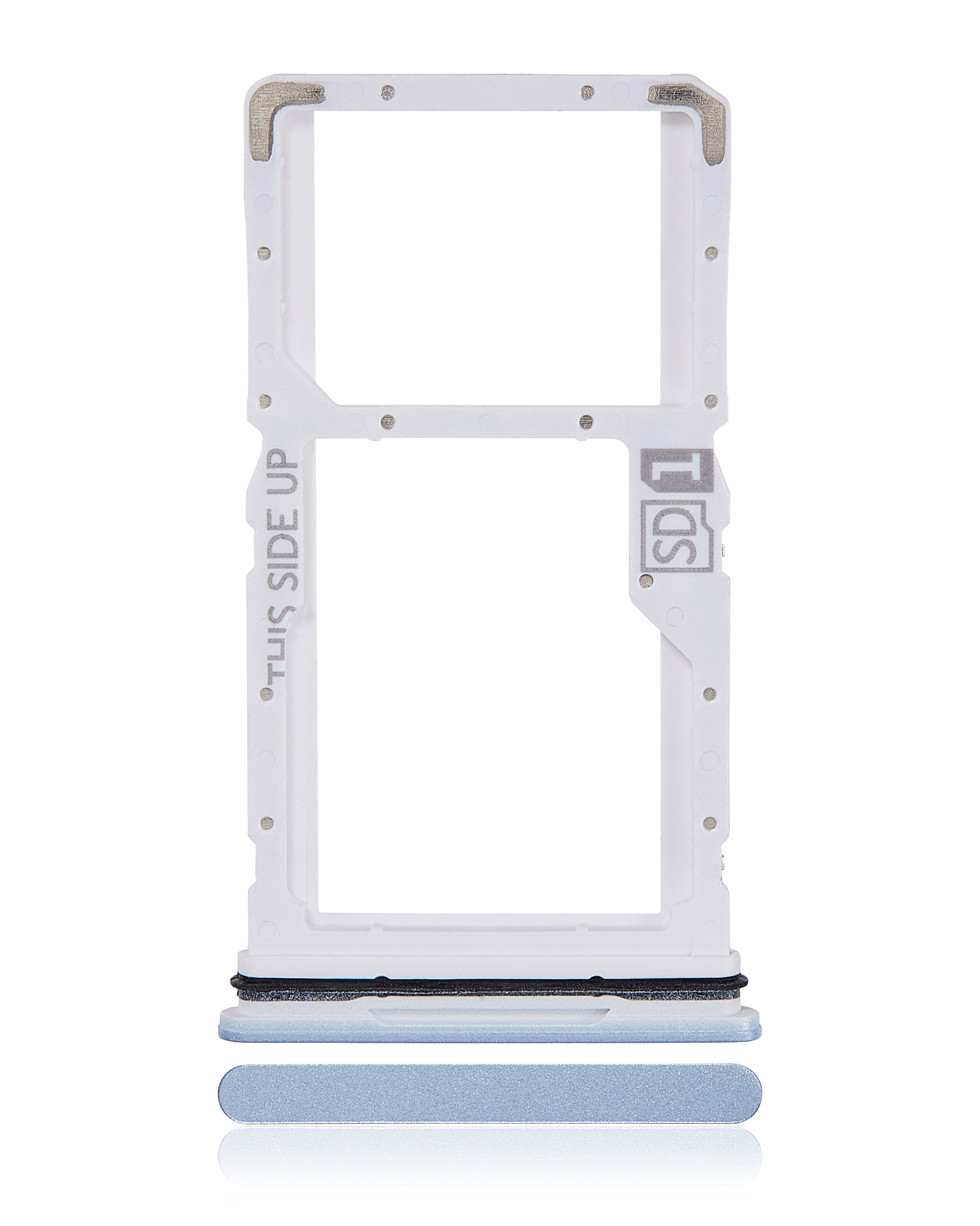 Single Sim Card Tray Compatible For Motorola Moto G84 (Xt2347 / 2023) (Marshmallow Blue)