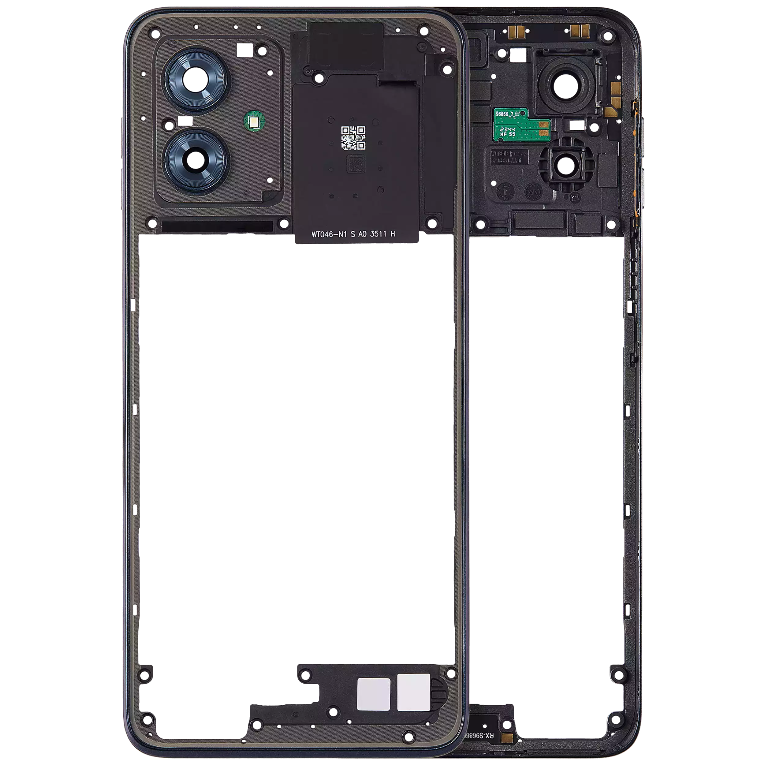Mid-Frame Housing Compatible For Motorola Moto G54 (Xt2343 / 2023) (Official - Not Aftermarket) (Midnight Blue)