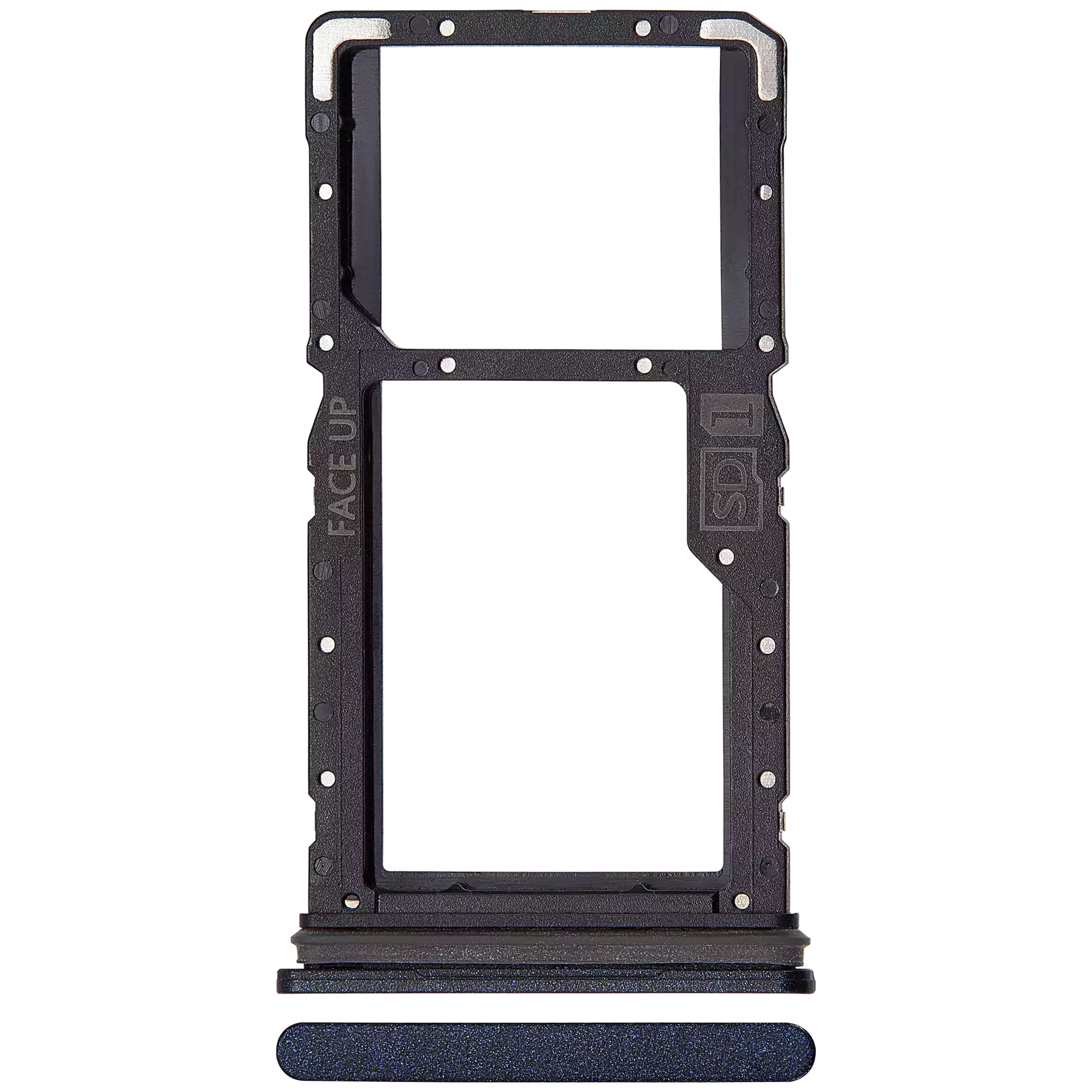 Single Sim Card Tray  Compatible For Motorola Moto G54 (Xt2343 / 2023) (Official - Not Aftermarket) (Midnight Blue)