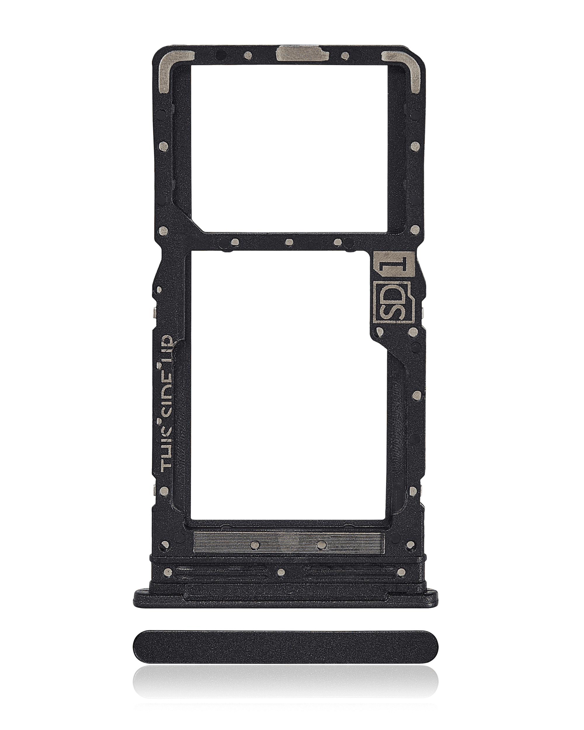 Single Sim Card Tray Compatible For Motorola Moto G34 (Xt2363 /2023) (Charcoal Black)