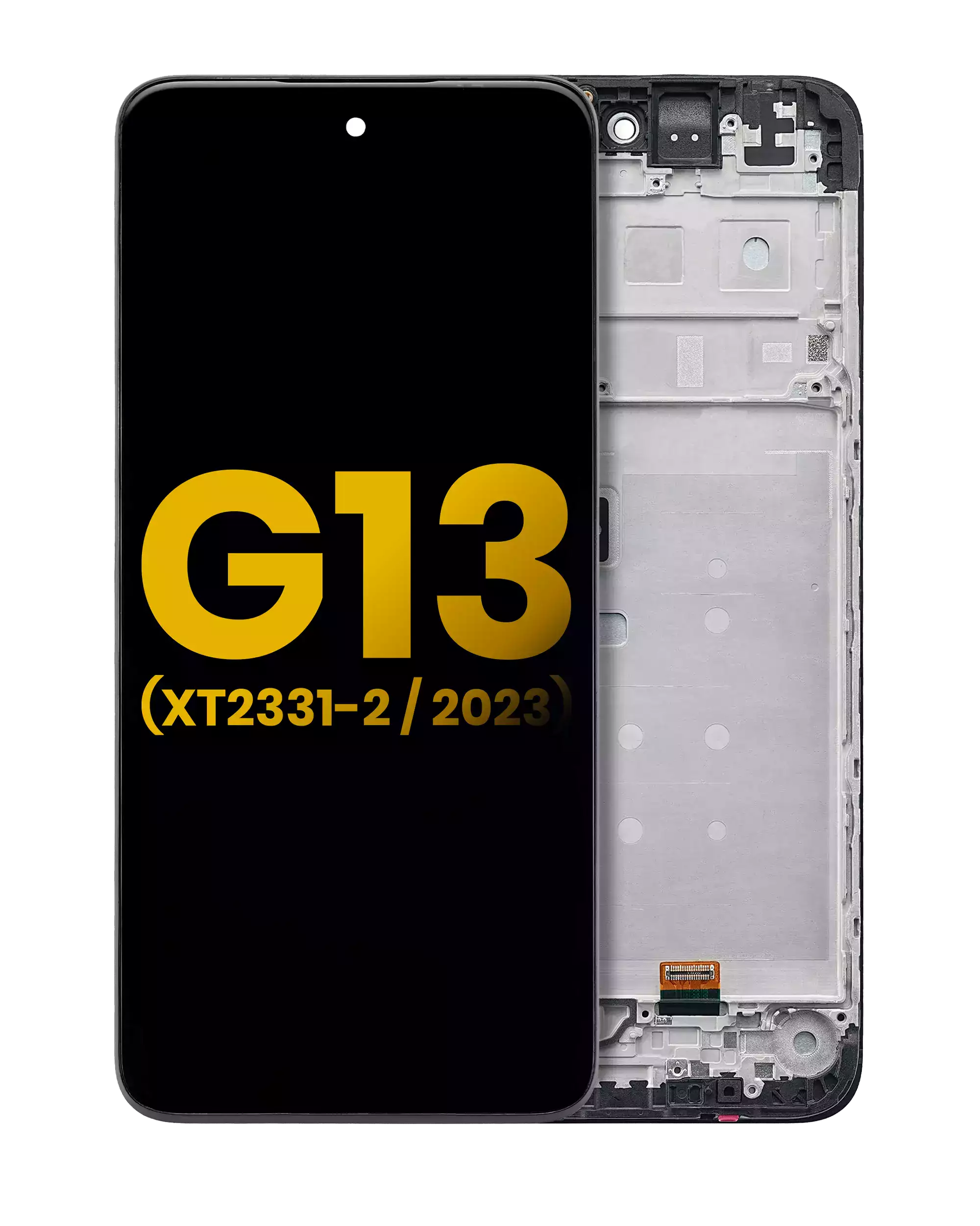 Lcd Assembly With Frame Compatible For Motorola Moto G13 (Xt2331 / 2023) (Refurbished) (All Colors)