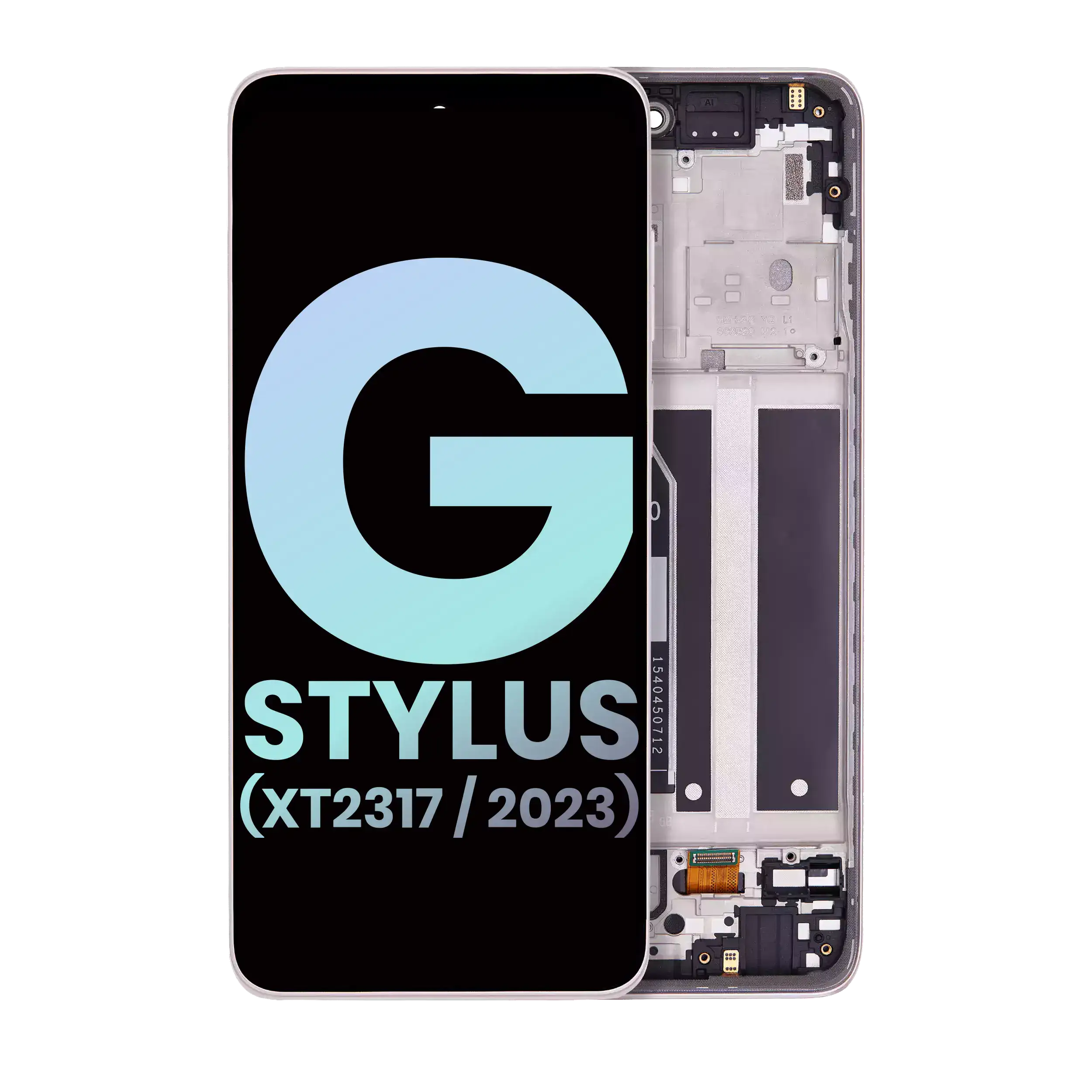 Lcd Assembly With Frame Compatible For Motorola Moto G Stylus 4G (Xt2317 / 2023) (Official - Not Aftermarket) (Pink)