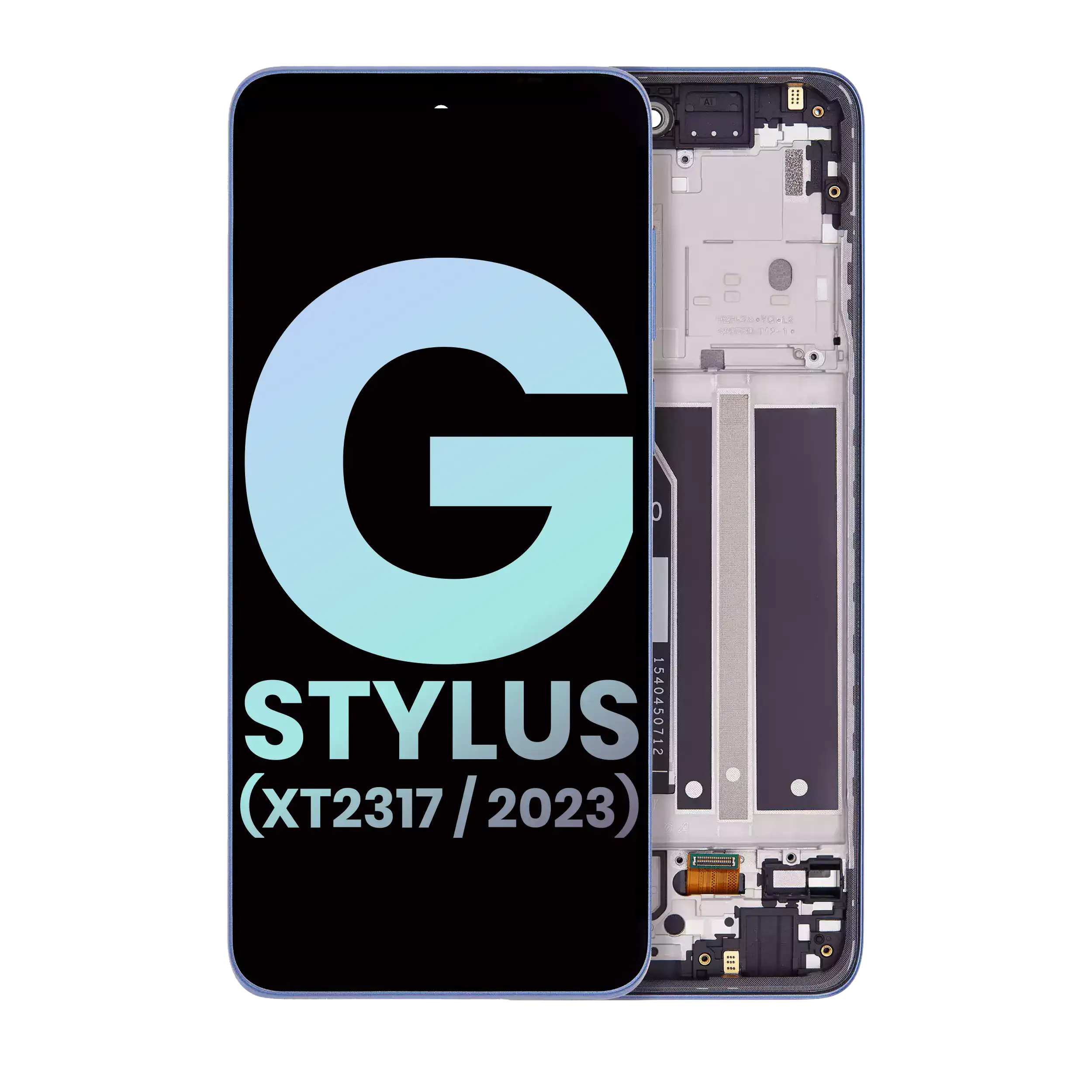Lcd Assembly With Frame Compatible For Motorola Moto G Stylus 4G (Xt2317 / 2023) (Official - Not Aftermarket) (Blue)