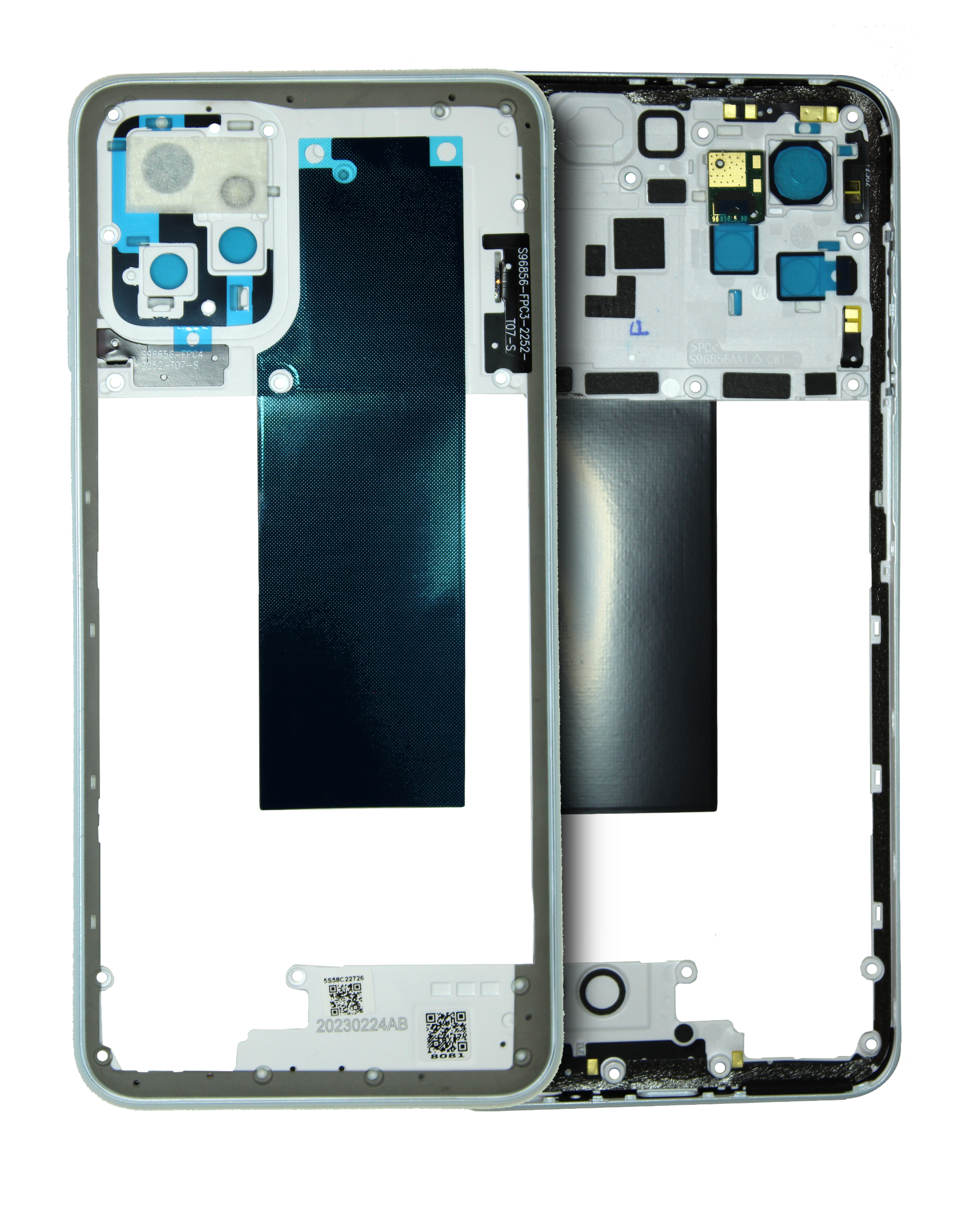 Mid - Housing  Compatible For Motorola Moto G Power 5G  (Xt2311 / 2023) (Official - Not Aftermarket) (Bright White)