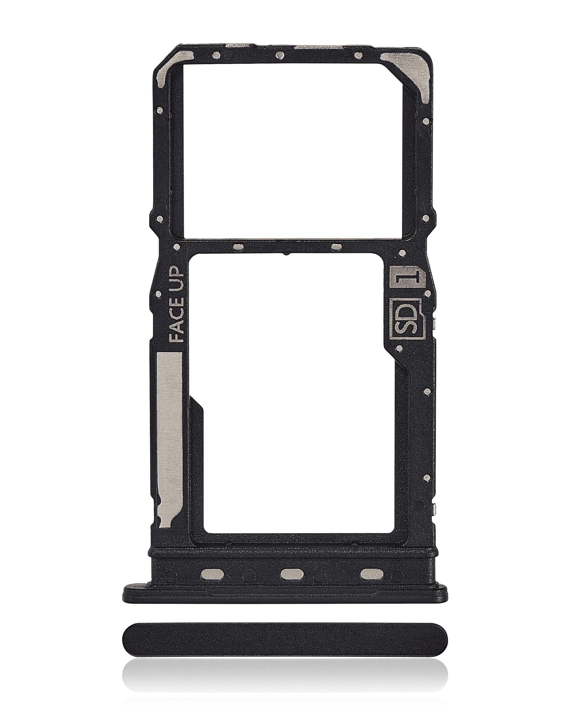 Single Sim Card Tray Compatible For Motorola Moto G Power 5G (Xt2311 / 2023) (Black)