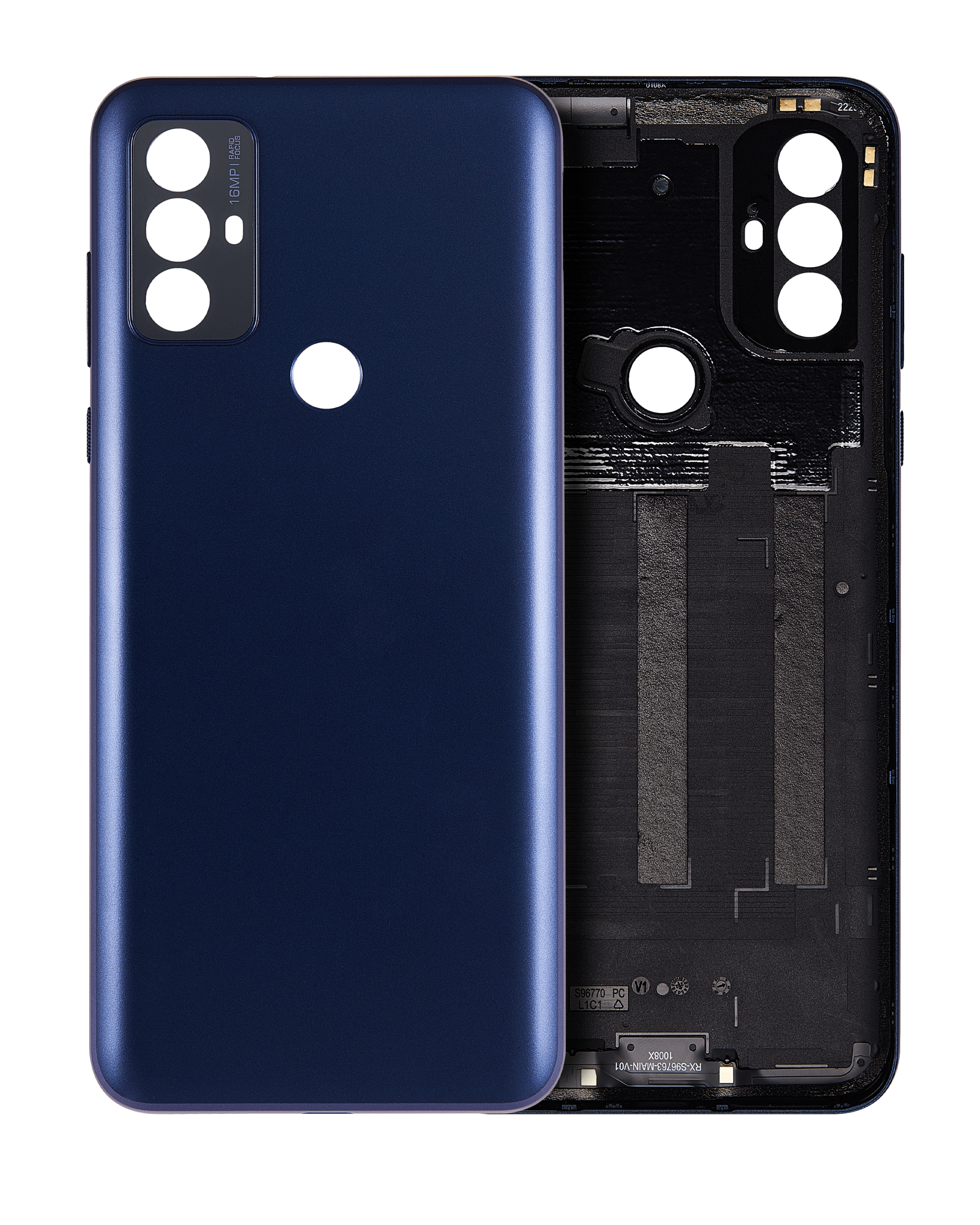 Back Cover Glass Compatible For Motorola Moto G Play (Xt2271 / 2023) (Deep Indigo)