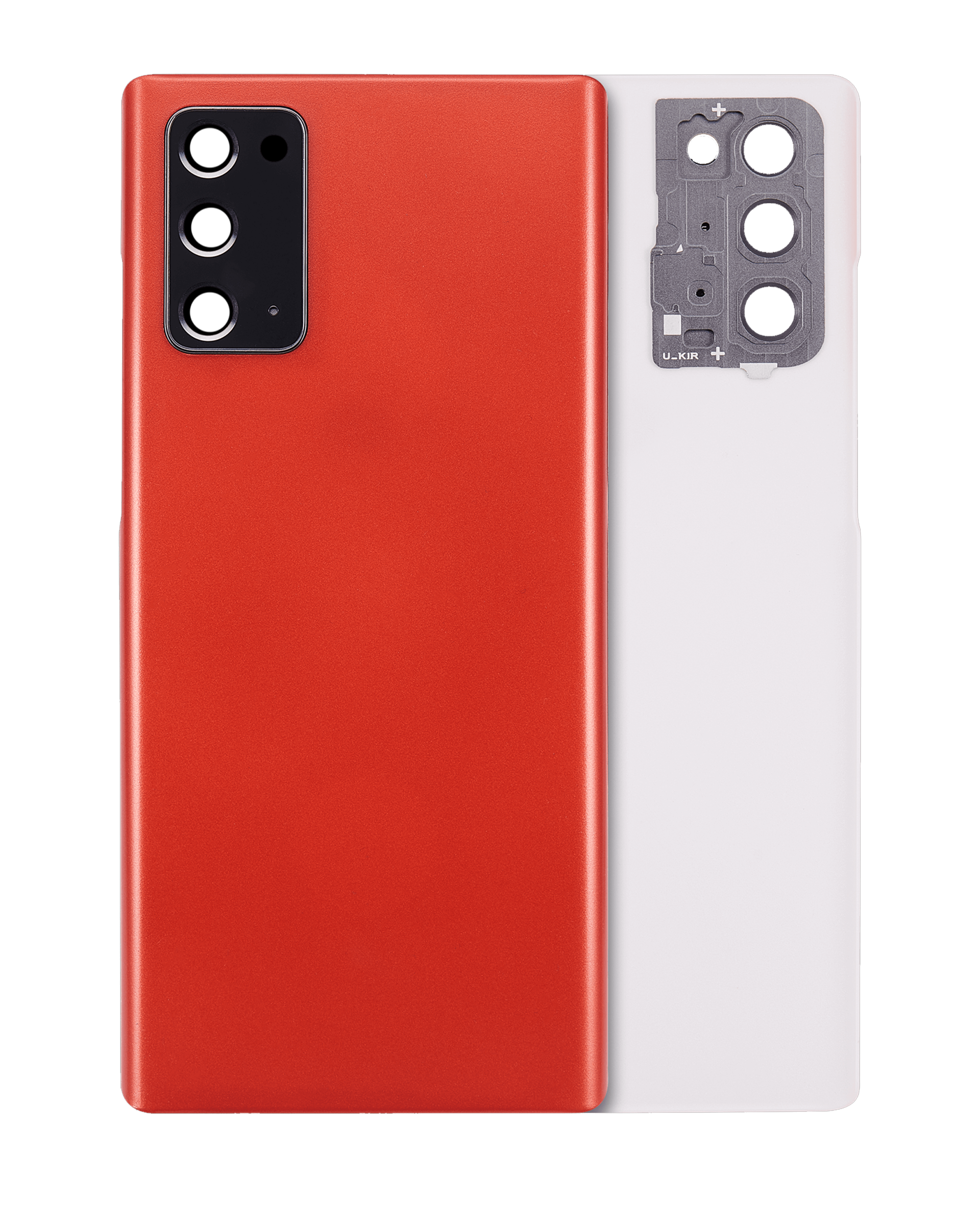 Back Cover Glass With Camera Lens Compatible For Samsung Galaxy Note 20 5G (No Logo) (Aftermarket Plus) (Mystic Red)