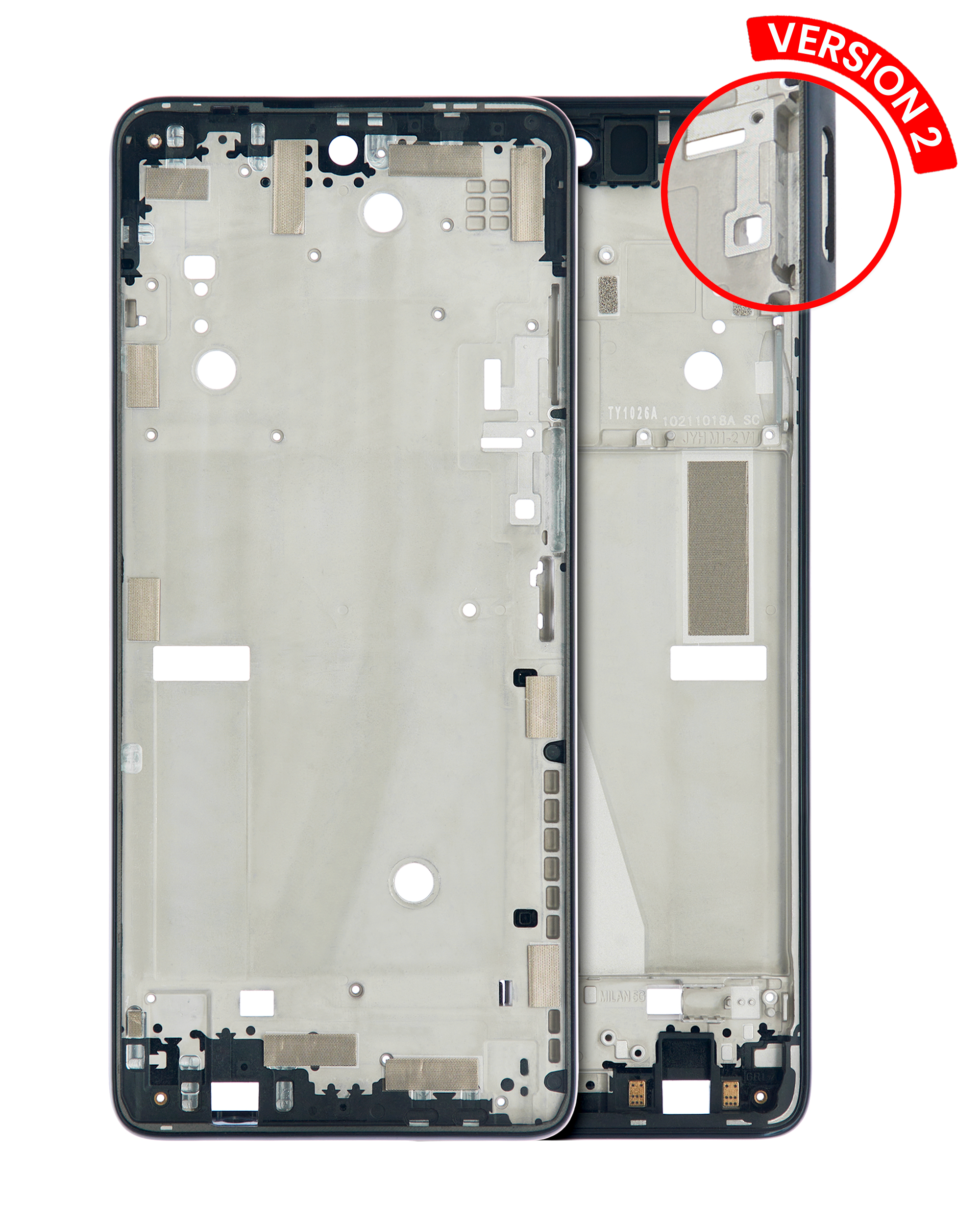 Mid-Frame Housing Compatible For Motorola Moto G Stylus 5G (Xt2215 / 2022) (Version: 2) (Steel Blue)