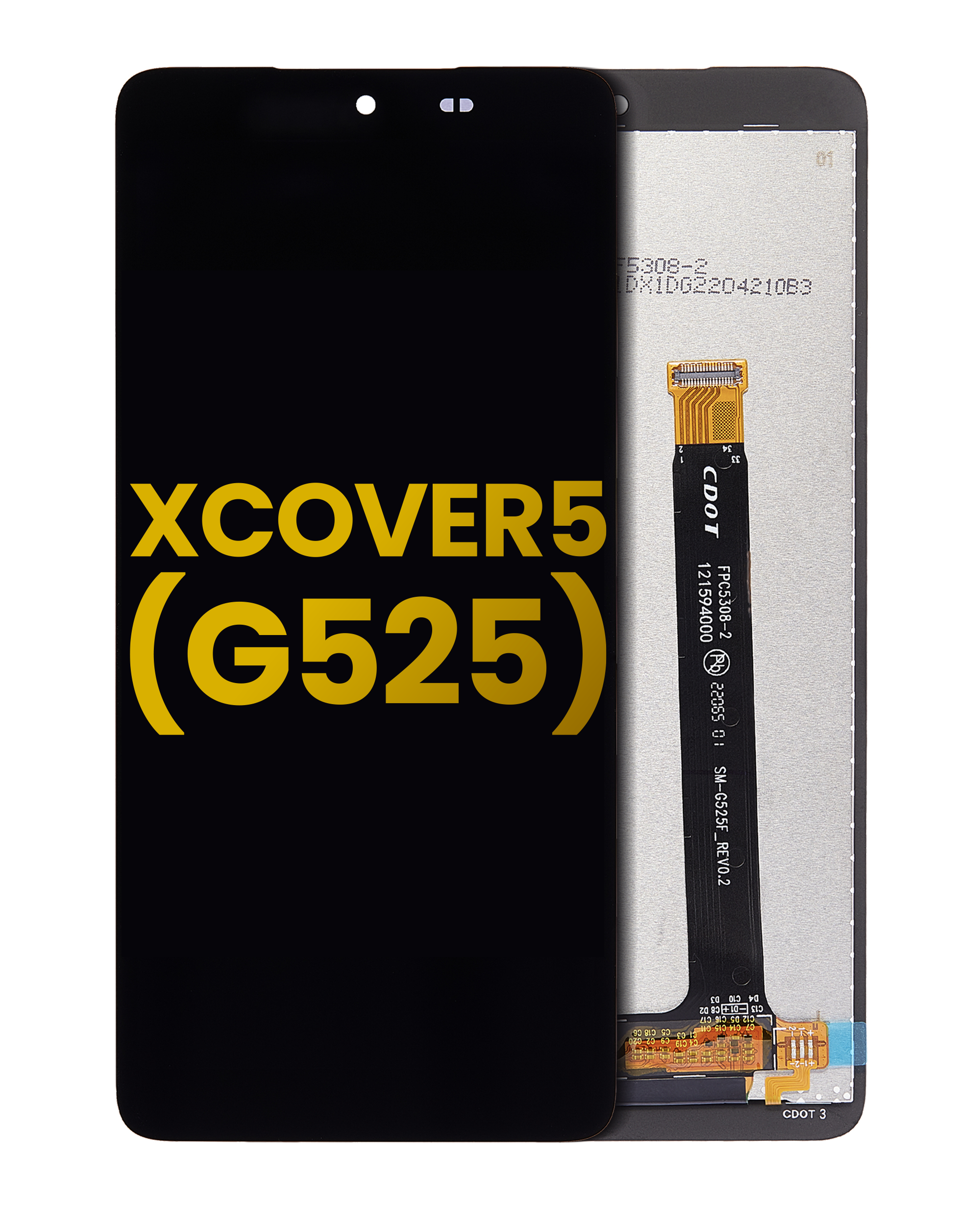 Lcd Assembly Without Frame Compatible For Samsung Galaxy Xcover 5 (G525) (Refurbished) (Black)