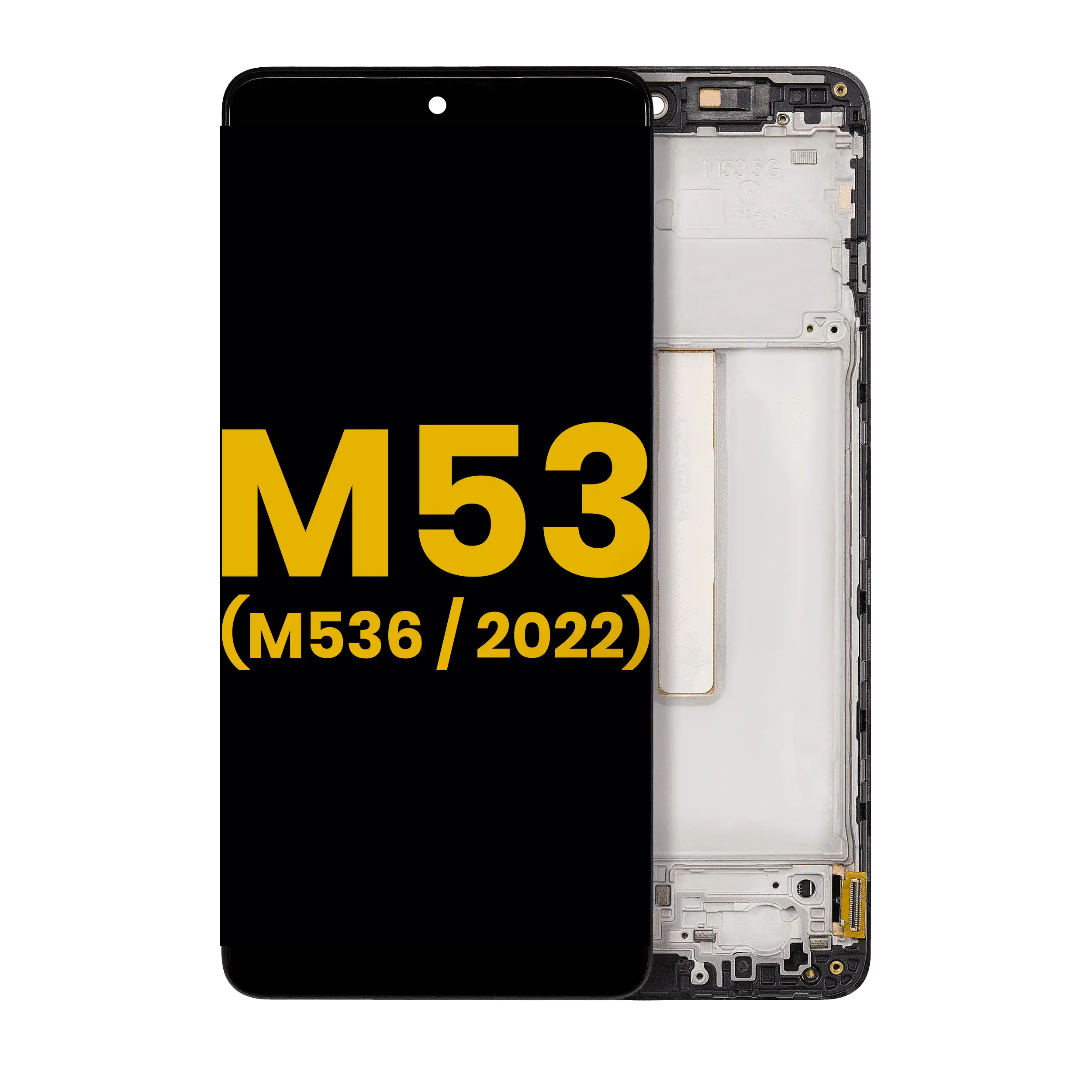 Oled Assembly With Frame Compatible For Samsung Galaxy M53 5G (M536 / 2022) (Refurbished) (All Colors)