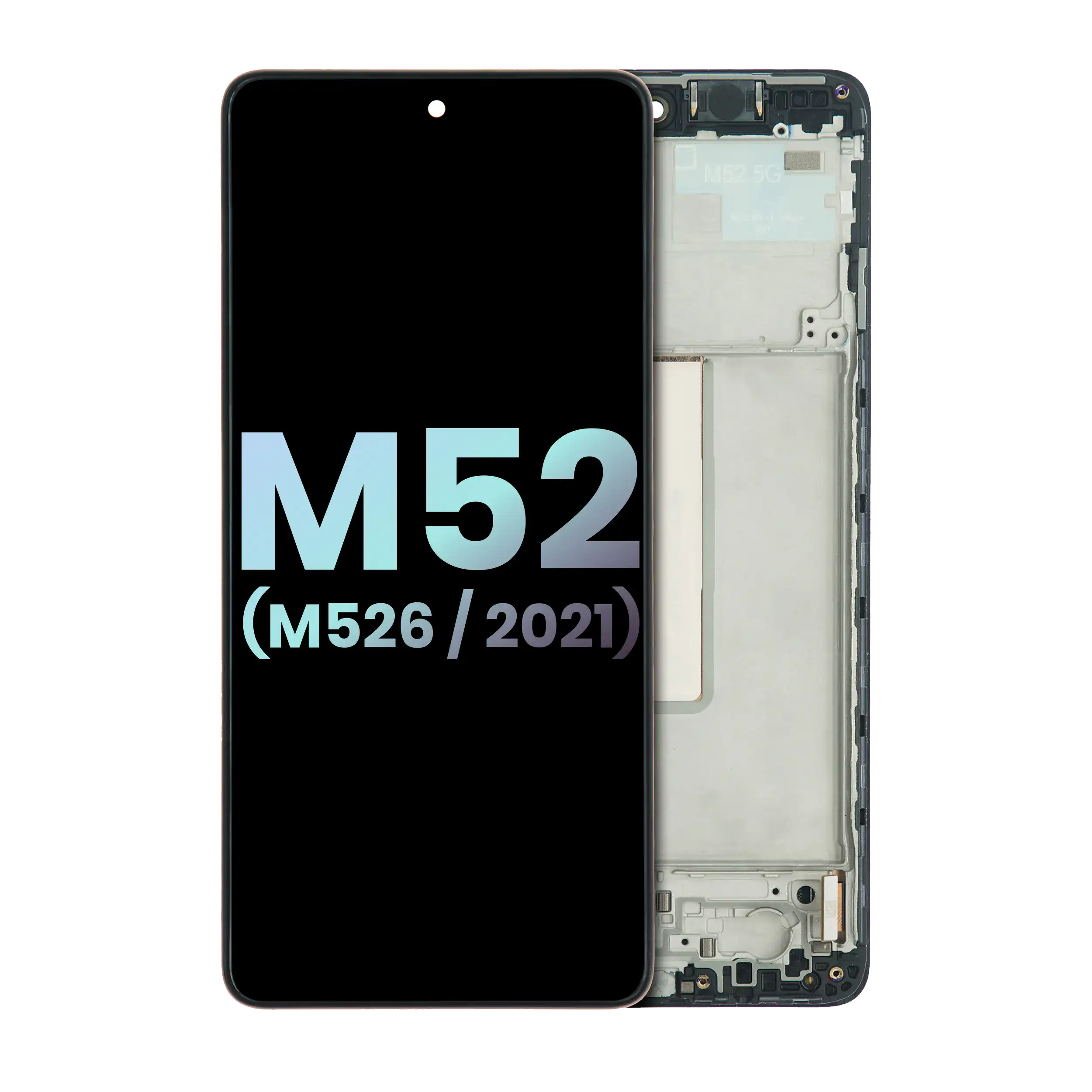 Oled Assembly With Frame Compatible For Samsung Galaxy M52 5G (M526 / 2021) (Service Pack) (All Colors)